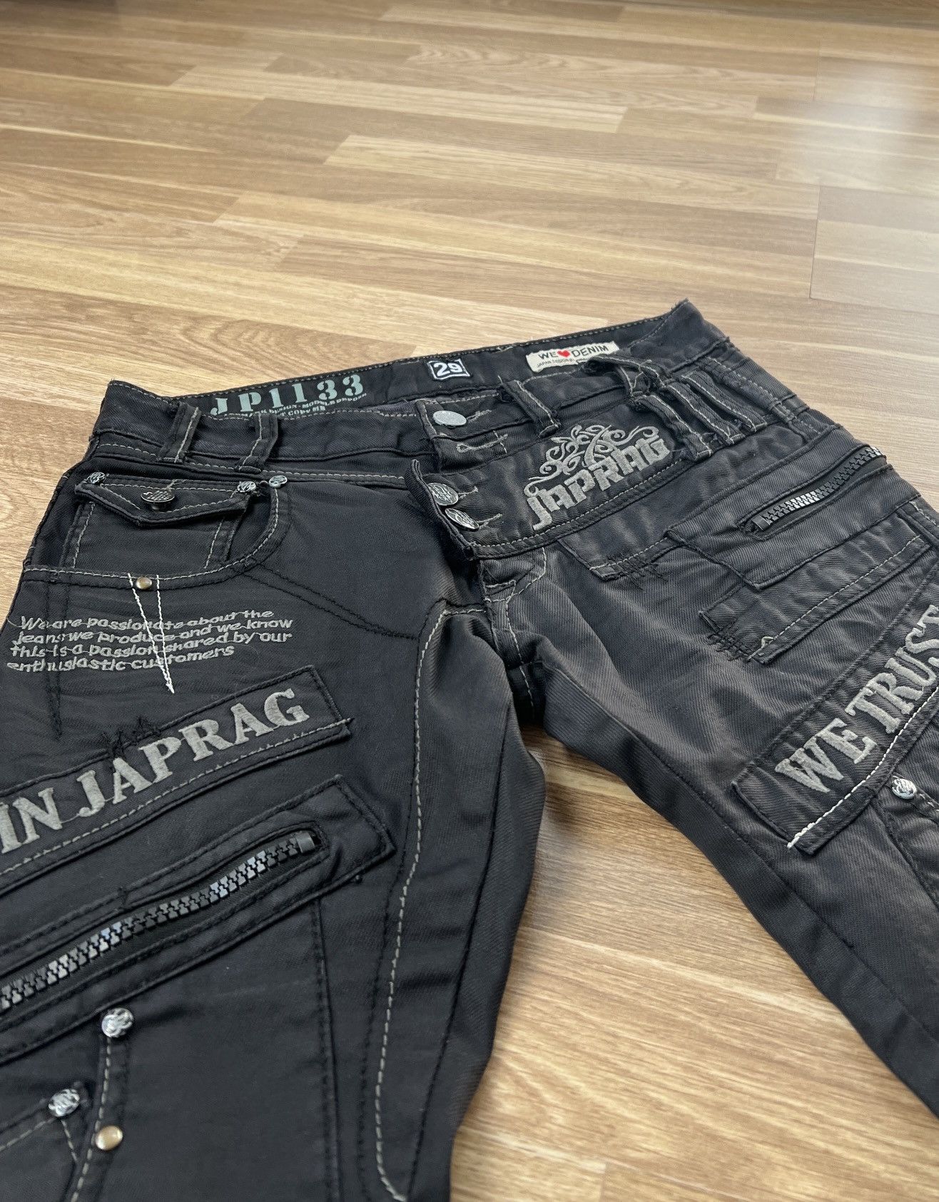 Other Japrag Japan Design Jeans by Okishama Samoki Gray size 29 Size US 29 - 3 Thumbnail
