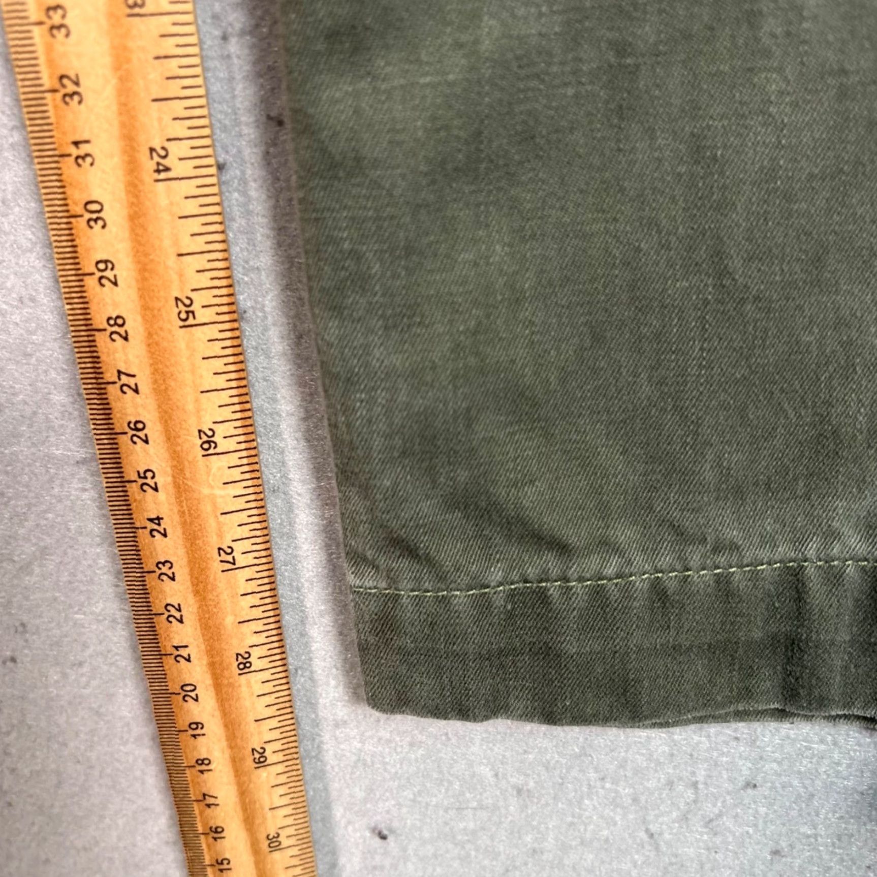 Stevenson Overall Co. Stevenson Overall Co. Mens Chino Pants Straight Leg 36 Olive Green Cotton Vintage No N/A Size US 36 / EU 52 - 7 Thumbnail