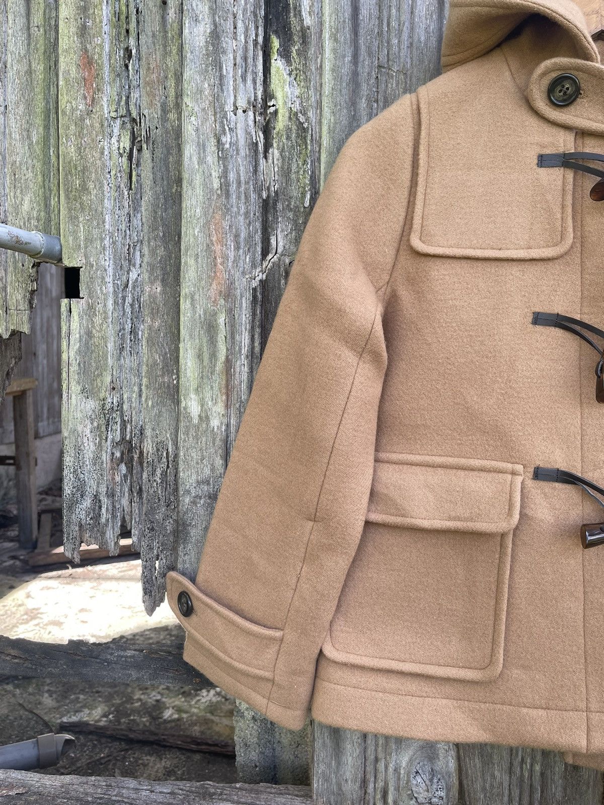 Beams Plus B:MING by BEAMS Camel Lambswool Duffle Coat (Japan Fabric) Size US S / EU 44-46 / 1 - 4 Thumbnail