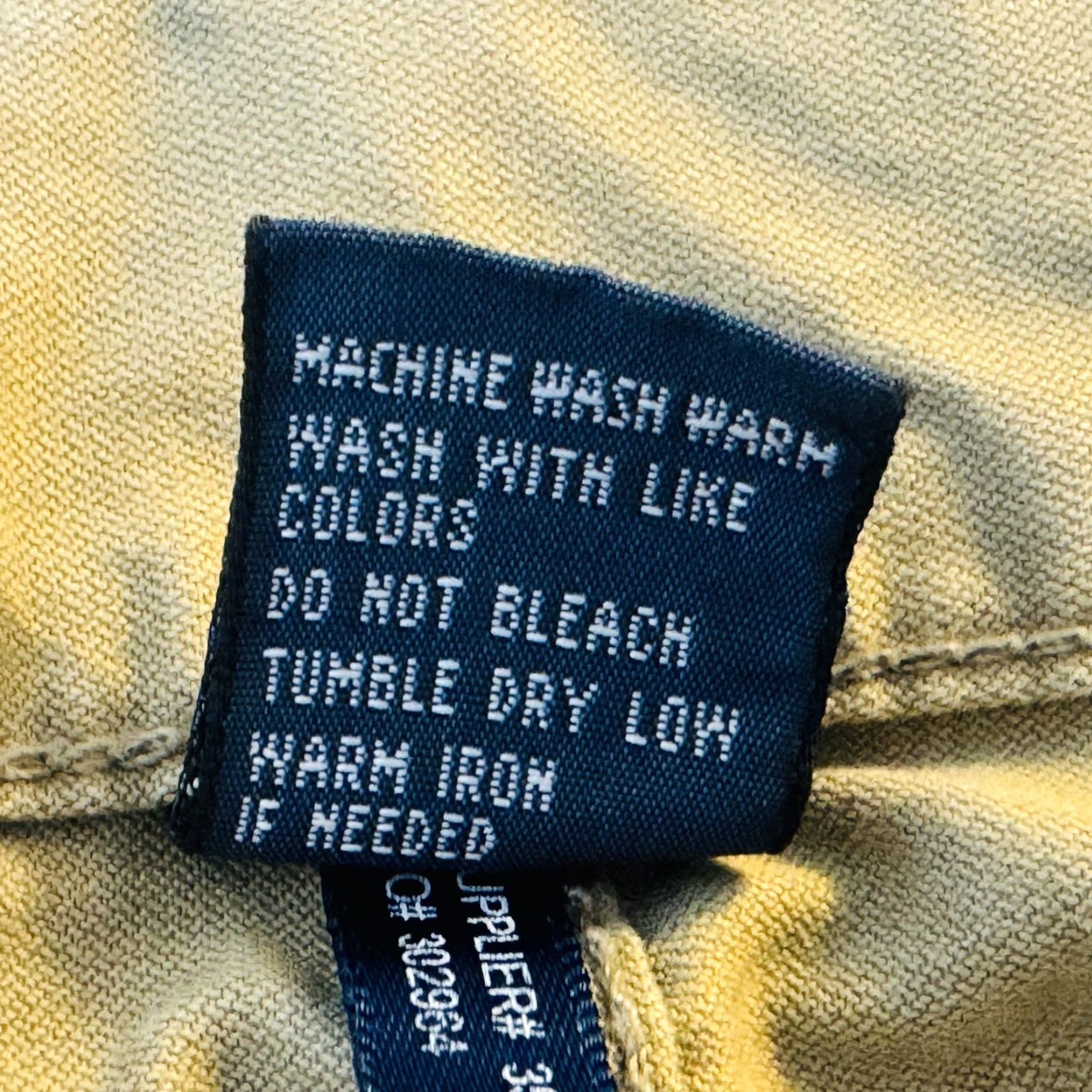Polo Ralph Lauren Polo Ralph Lauren Khakis Mens 36x34 Beige Cotton Authentic Dungarees Zip Fly Size US M / EU 48-50 / 2 - 6 Thumbnail