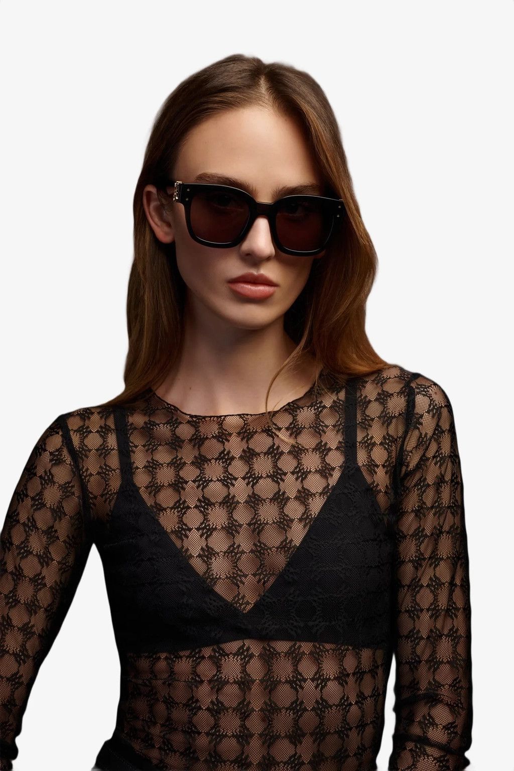 Amiri o1s1wg110126 Lace Top With Long Sleeves in Black Size XL / US 12-14 / IT 48-50 - 2 Thumbnail