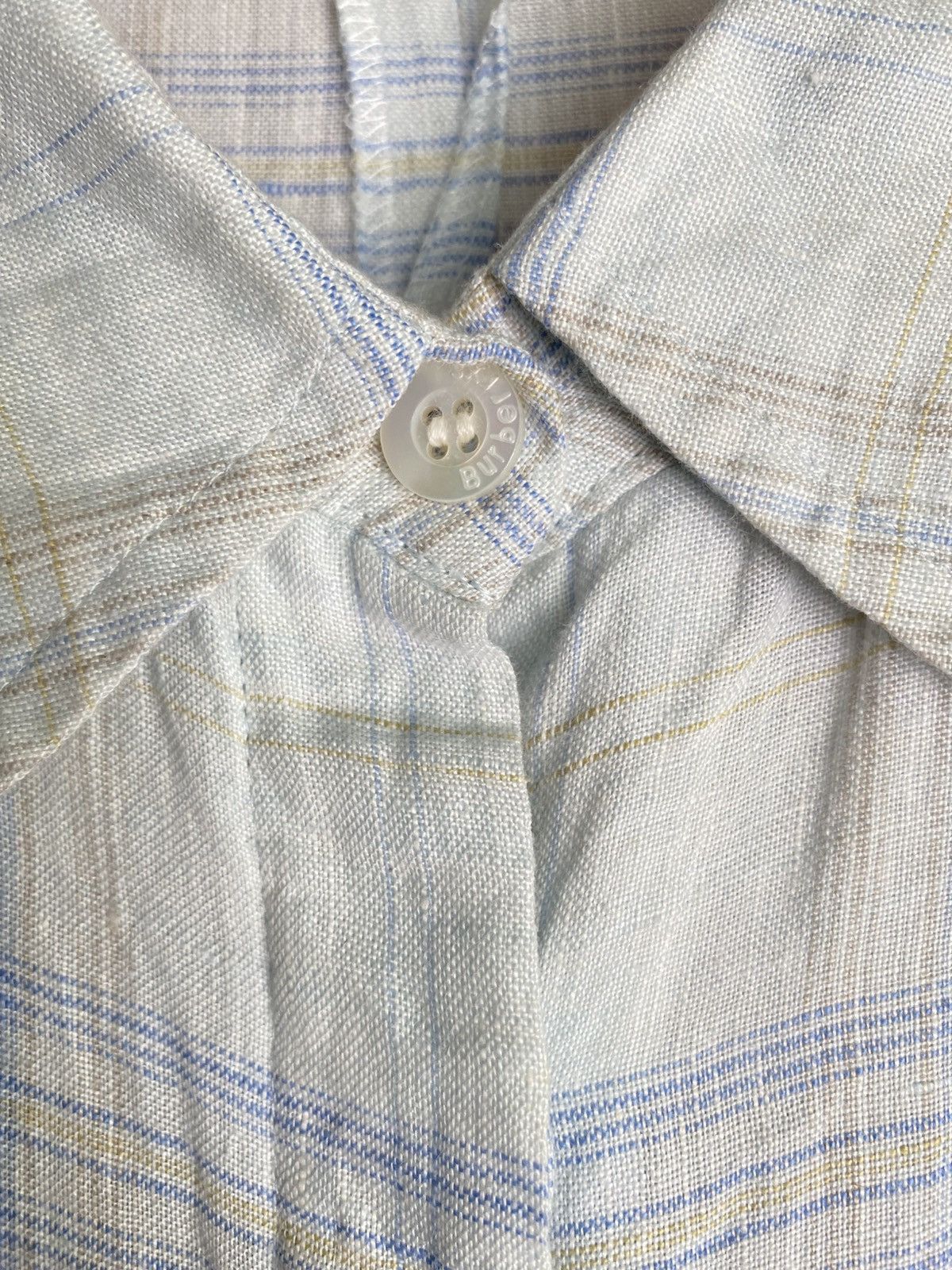 Burberry Burberry Light Blue Checkered Dress Size S / US 4 / IT 40 - 10 Thumbnail