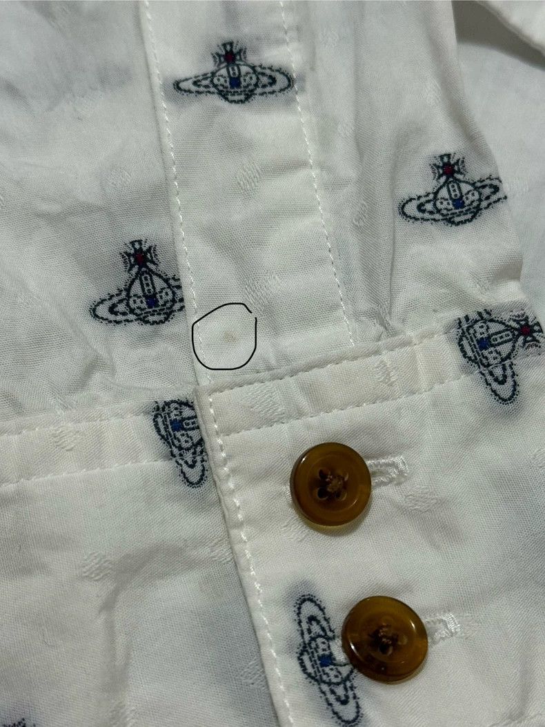 Vivienne Westwood Vivienne Westwood Red butterfly button shirt Saturn embroi Size M / US 6-8 / IT 42-44 - 4 Thumbnail