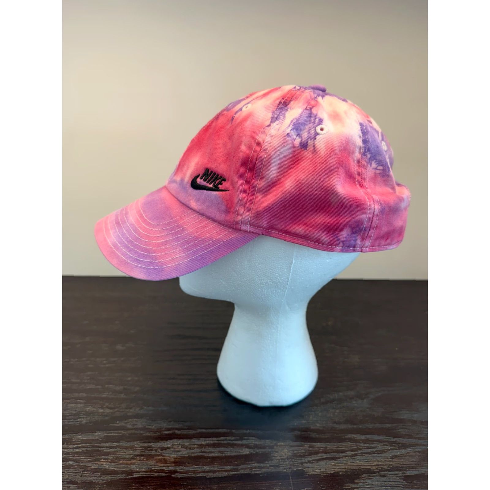 Nike Nike Hat Women One Size Pink Heritage 86 Tie Dye Strapback Adjustable Twill Size ONE SIZE - 5 Thumbnail