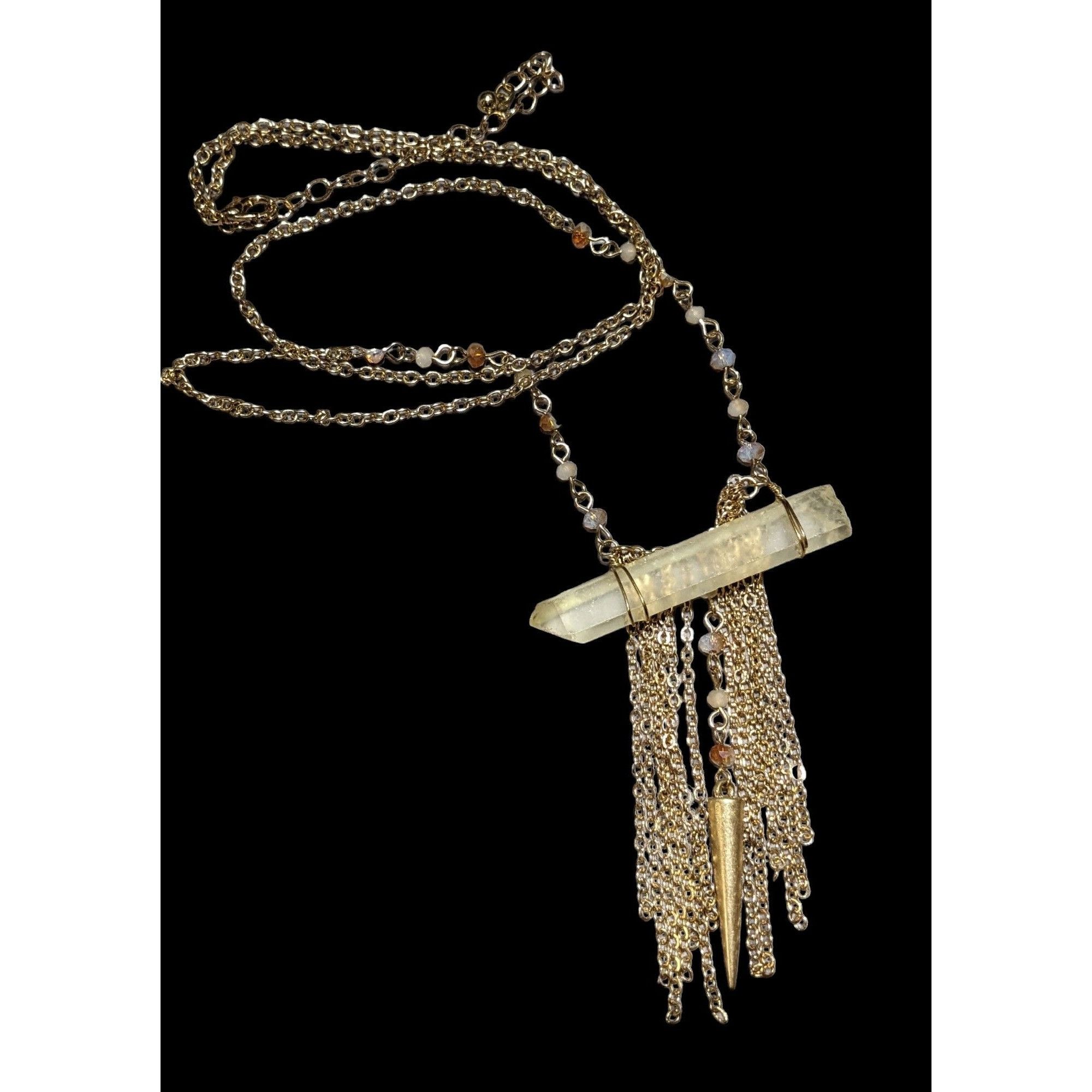 Other Mystical Bohemian Crystal Chain Fringe Necklace Size ONE SIZE - 1 Thumbnail
