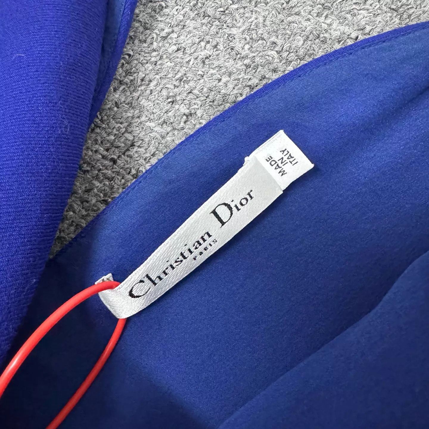 Dior Dior Cobalt Sleeveless Deep V-neck Bodycon Dress 40 Size M / US 6-8 / IT 42-44 - 5 Thumbnail
