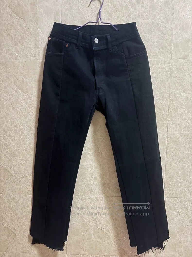 Vetements Vetements size S Patchwork Denim Pants Size US 27 - 1 Thumbnail