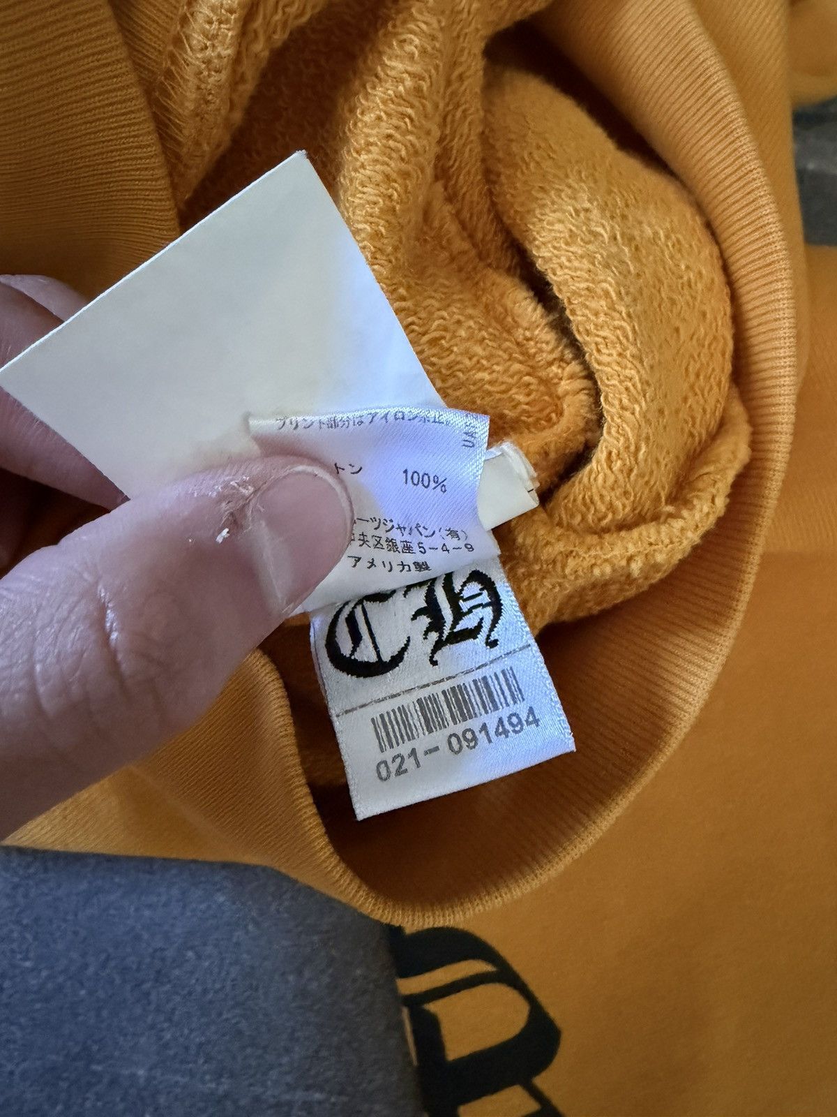 Chrome Hearts Chrome Hearts Vertical Logo Yellow Hoodie Size US M / EU 48-50 / 2 - 13 Thumbnail