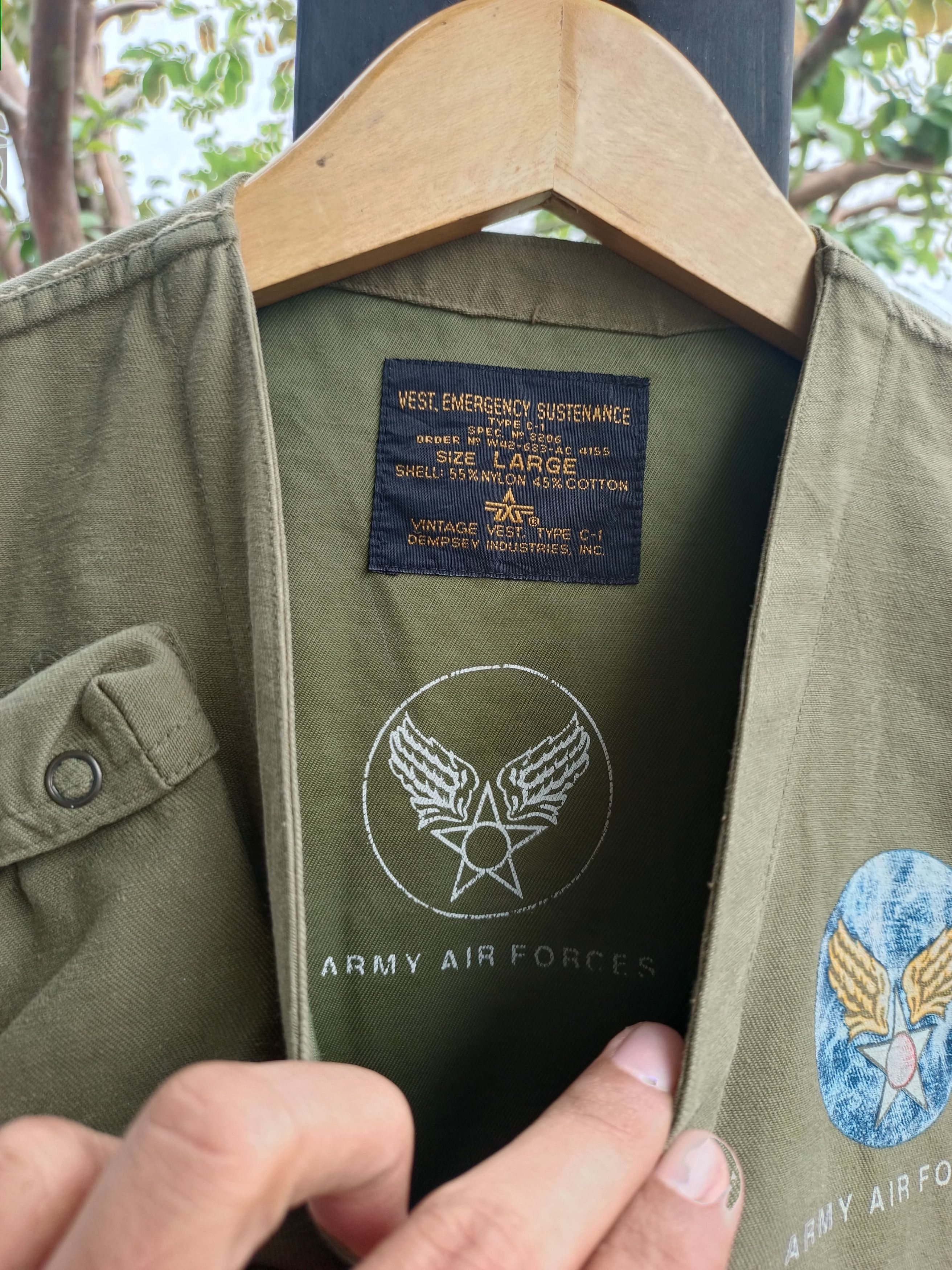 Vintage Army Air Force Vest Size US L / EU 52-54 / 3 - 6 Thumbnail