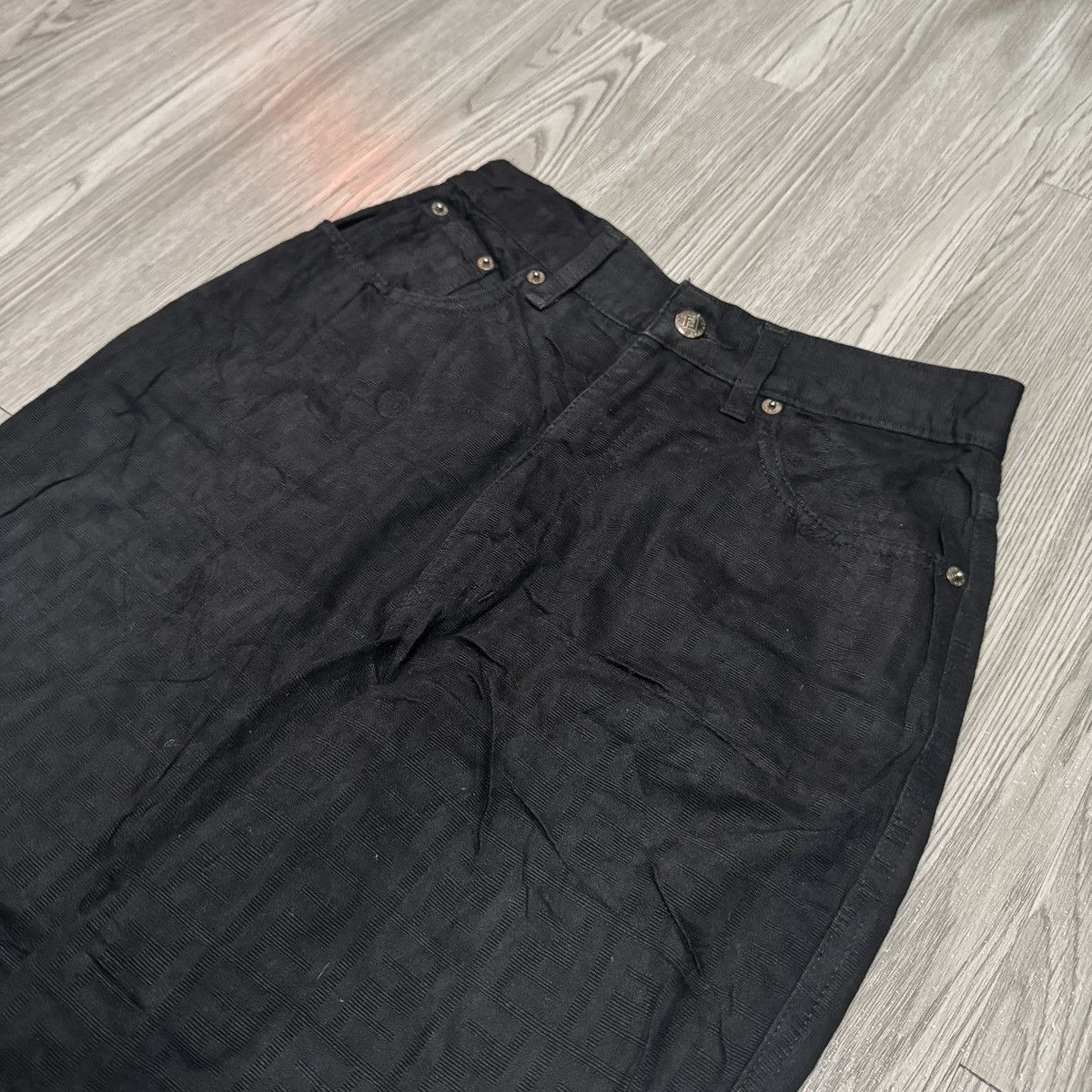 Fendi Fendi Black Monogram Pants Size 28" / US 6 / IT 42 - 6 Thumbnail
