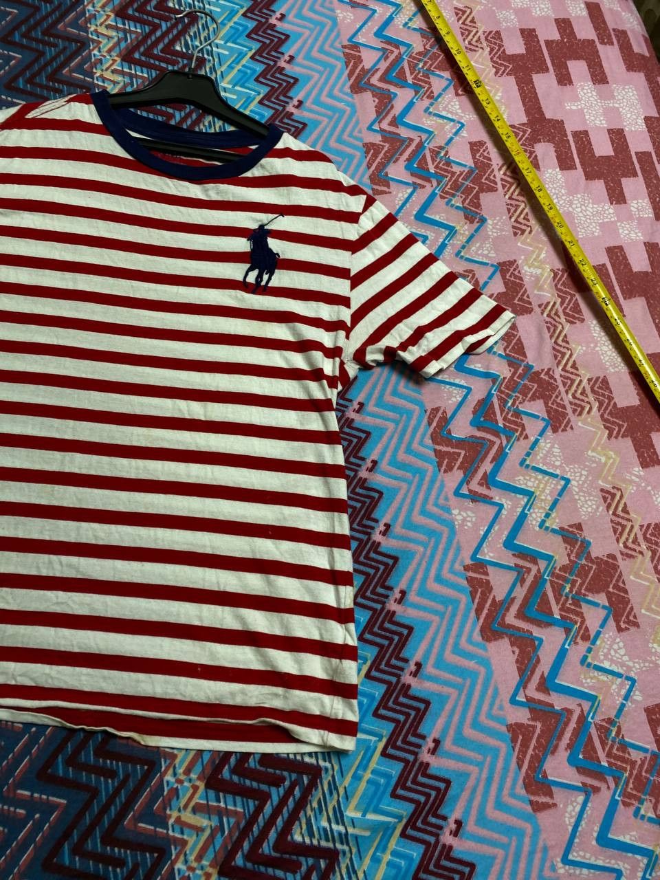Polo Ralph Lauren T-Shirt striped logo Polo Ralph Lauren big pony Y2K Vintage Size US S / EU 44-46 / 1 - 7 Thumbnail