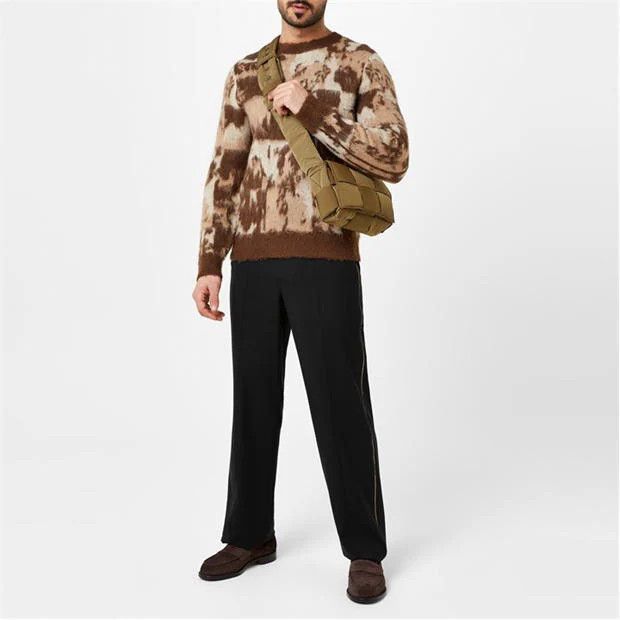 o1g2r1mq0524 Jacquard Crewneck Sweatshirts in Multicolor