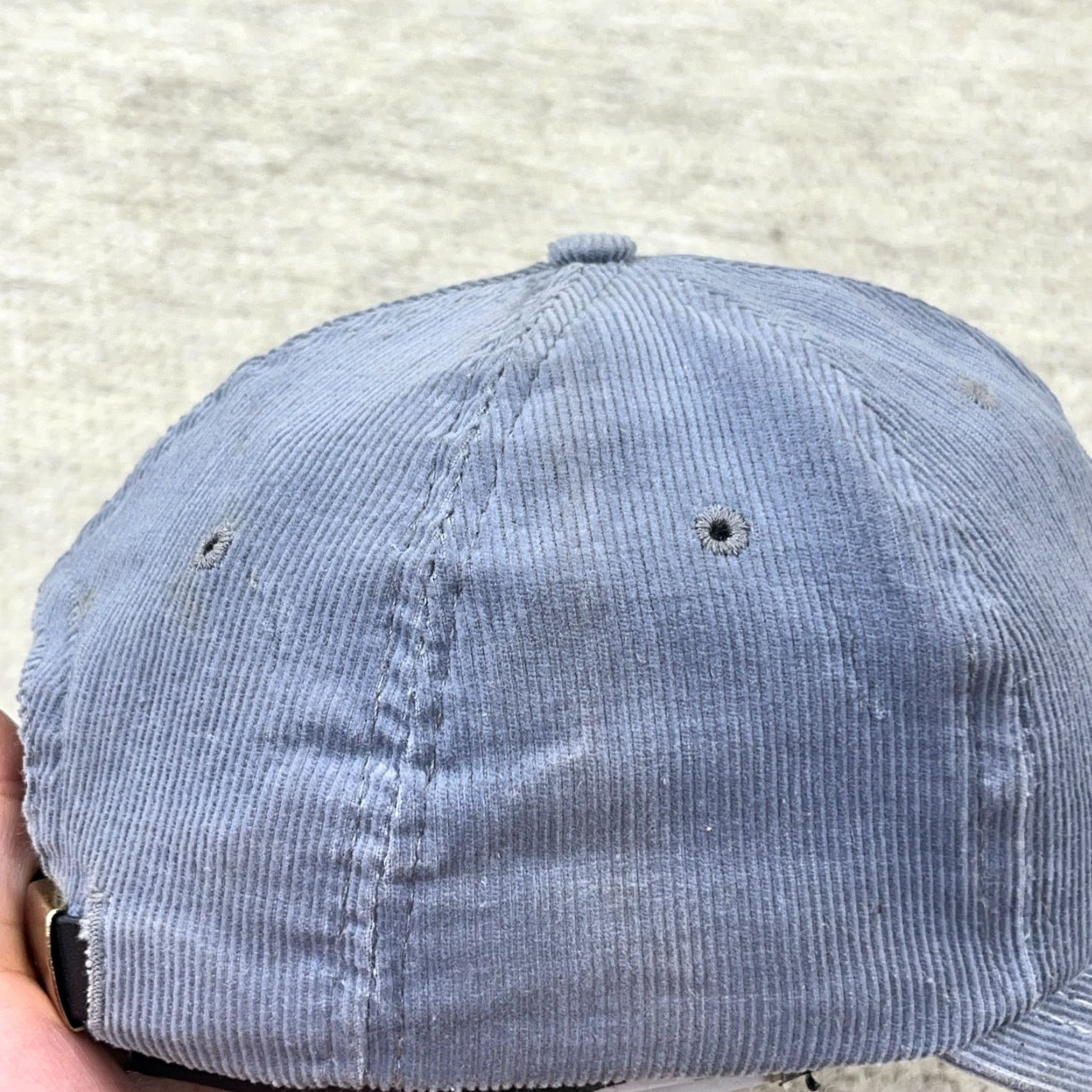 Vintage VINTAGE Ameri Cap Detroit Dissel Har Cap Gray Corduroy Strap back Made In USA Covington Size ONE SIZE - 7 Thumbnail