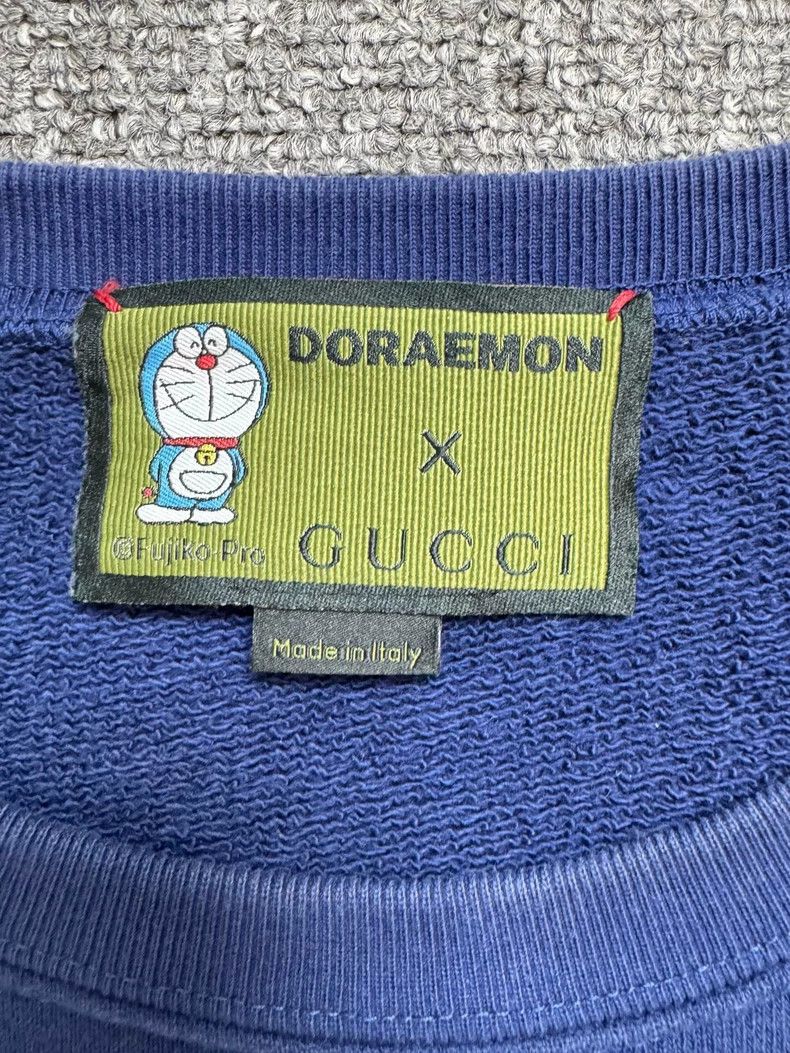 Gucci Gucci Blue embroidered Doraemon letter logo sweatshirt Size US M / EU 48-50 / 2 - 4 Thumbnail