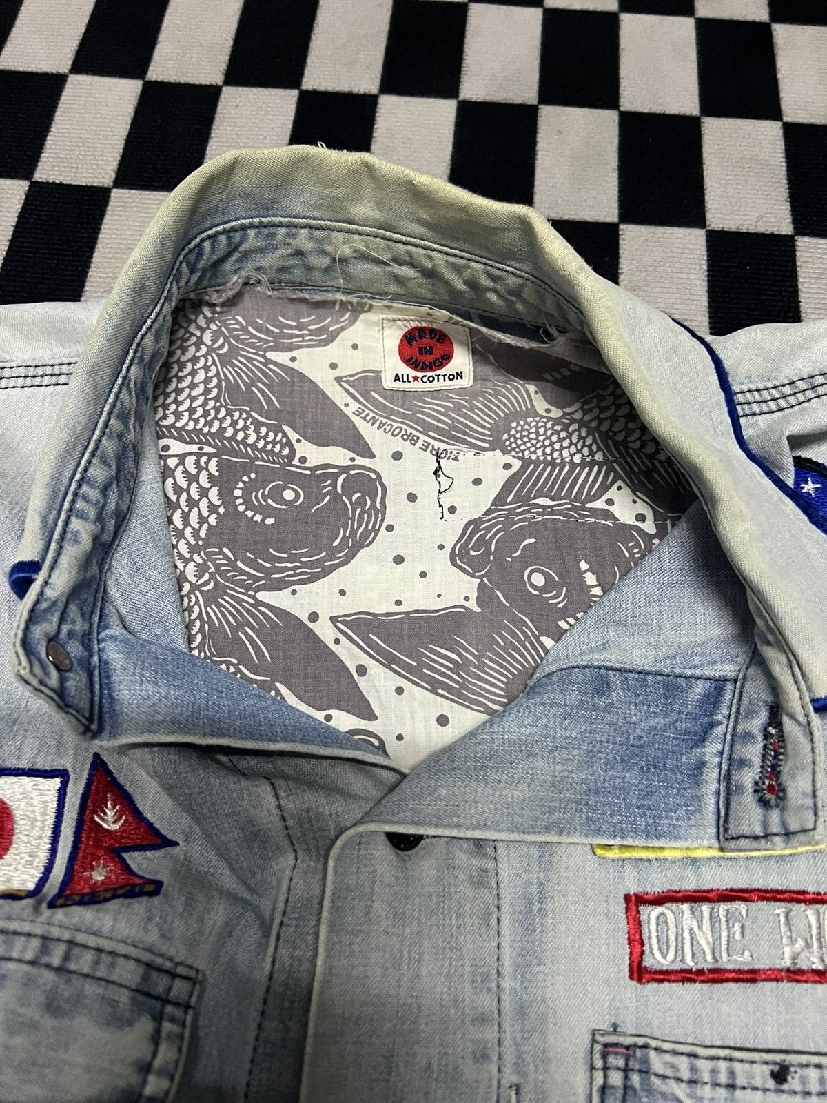 Indigo Made In Indigo Worker Embroidery Patches Jacket Size US M / EU 48-50 / 2 - 4 Thumbnail