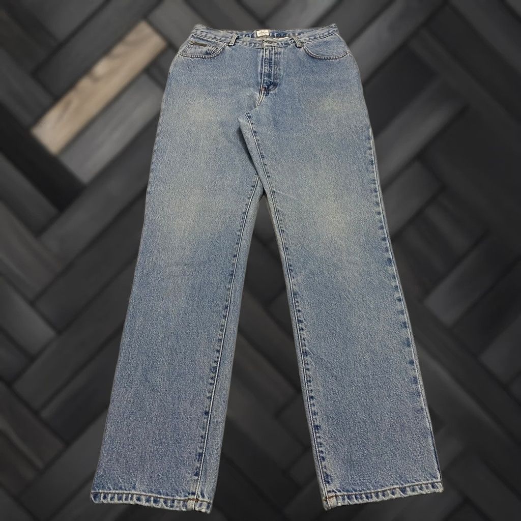 Calvin Klein VINTAGE Calvin Klein Jeans High Rise Double Stone Wash 13/14 Blue Denim 32in Inseam Womens Size 30" / US 8 / IT 44 - 1 Thumbnail