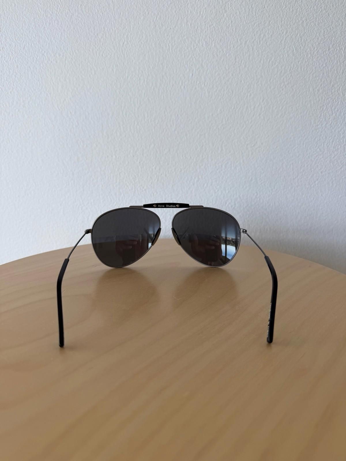 Acne Studios New acne studios howard aviator sunglasses silver black Size ONE SIZE - 6 Thumbnail