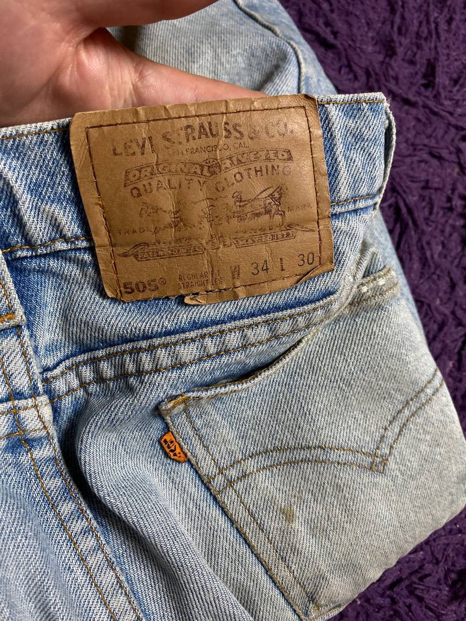 Levi's Distressed Jeans vintage Levi's 505 Y2K streetwear w34 Size US 34 / EU 50 - 4 Thumbnail
