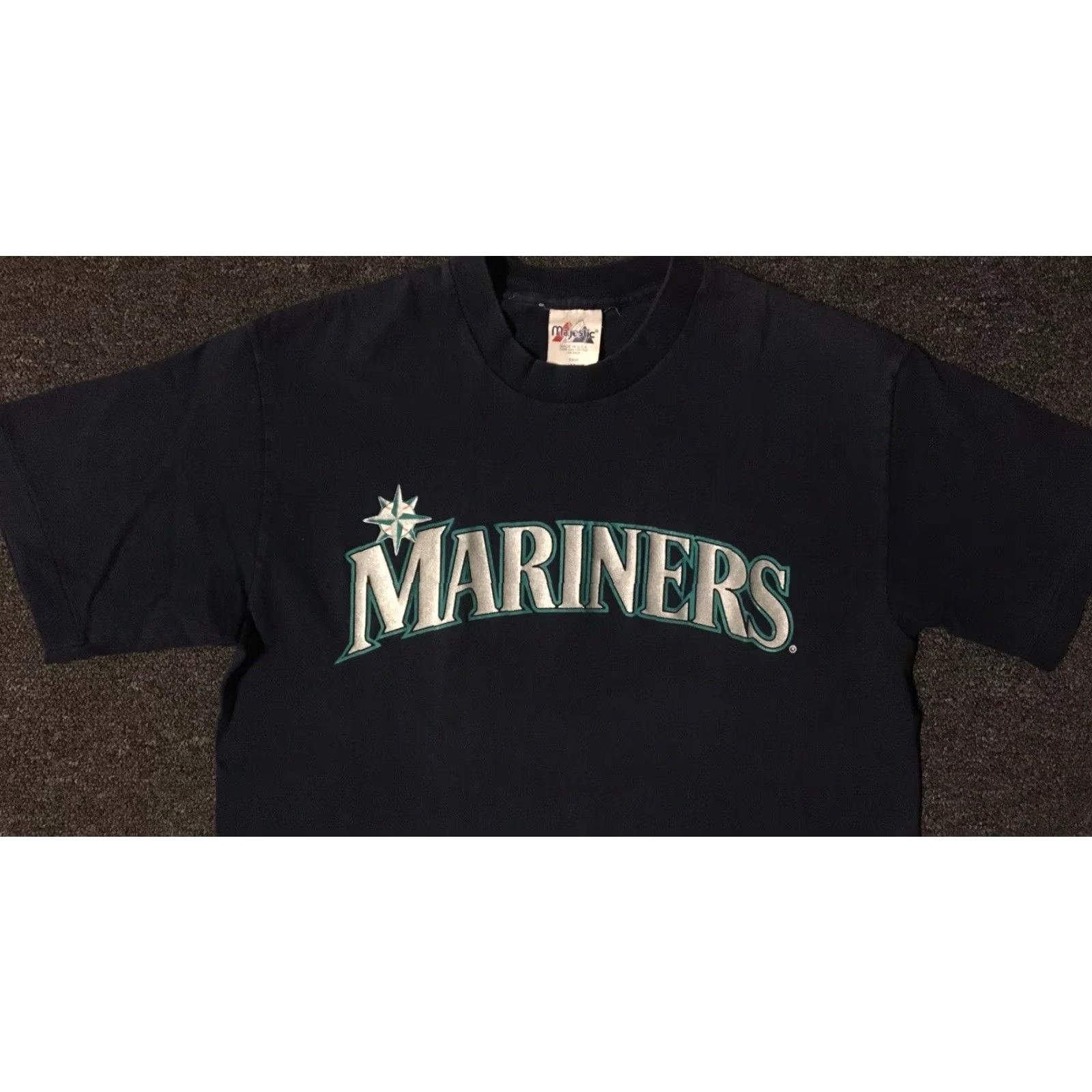 Vintage VINTAGE Seattle Mariners Shirt M USA Baseball Ken Griffey Jr. 90s Grunge Track Size US XL / EU 56 / 4 - 7 Thumbnail