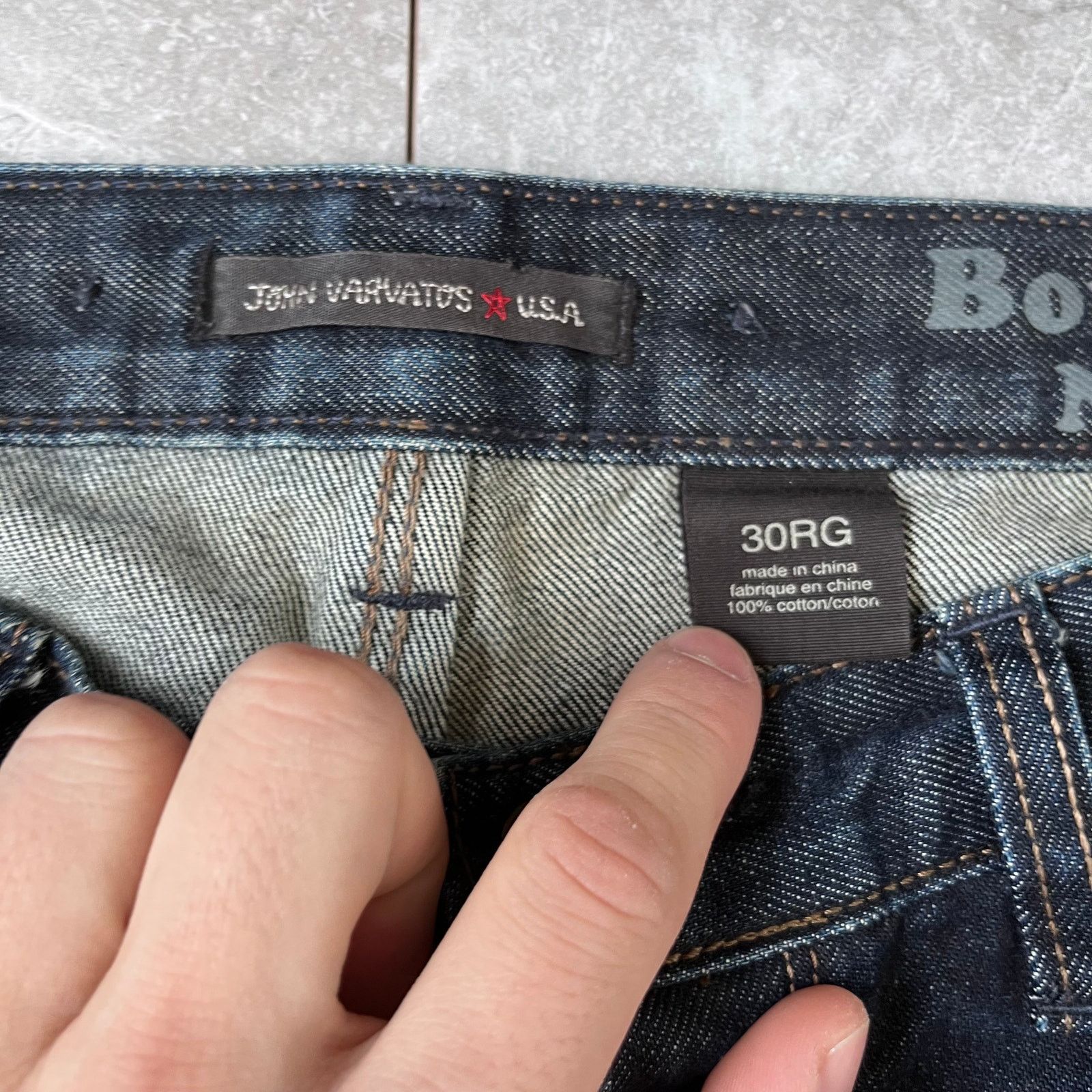 John Varvatos John Varvatos Bowery NYC Jeans 30 Dark indigo Selvedge Denim Size US 30 / EU 46 - 3 Thumbnail