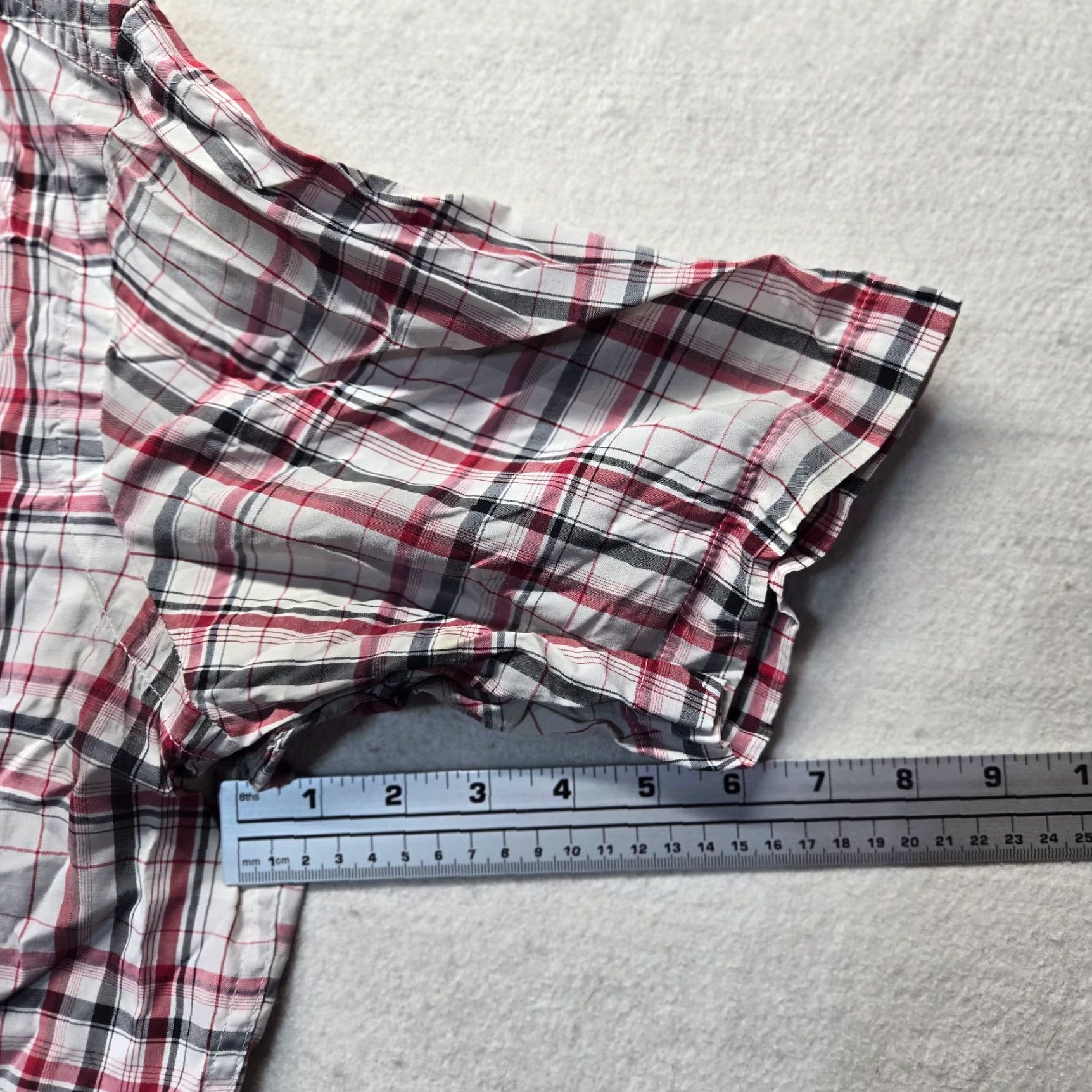 Ecko Unltd. Ecko Unlit Marc Ecko Shirt Button Up Short Sleeve Red Plaid Adult Men's XL Size US XL / EU 56 / 4 - 5 Thumbnail