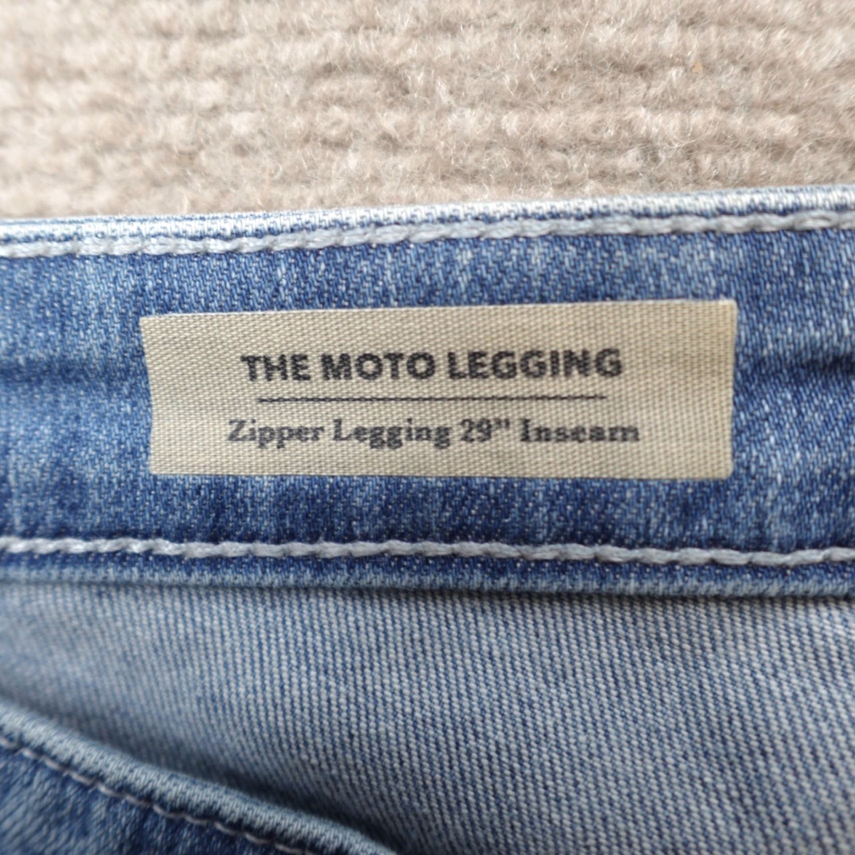 Vintage VINTAGE AG Womens Jeans 31R Moto Zipper Ankles Made in USA Jeans Blue 31 Women's Jeans Mens? Size 24" / US 00 / IT 34 - 7 Thumbnail