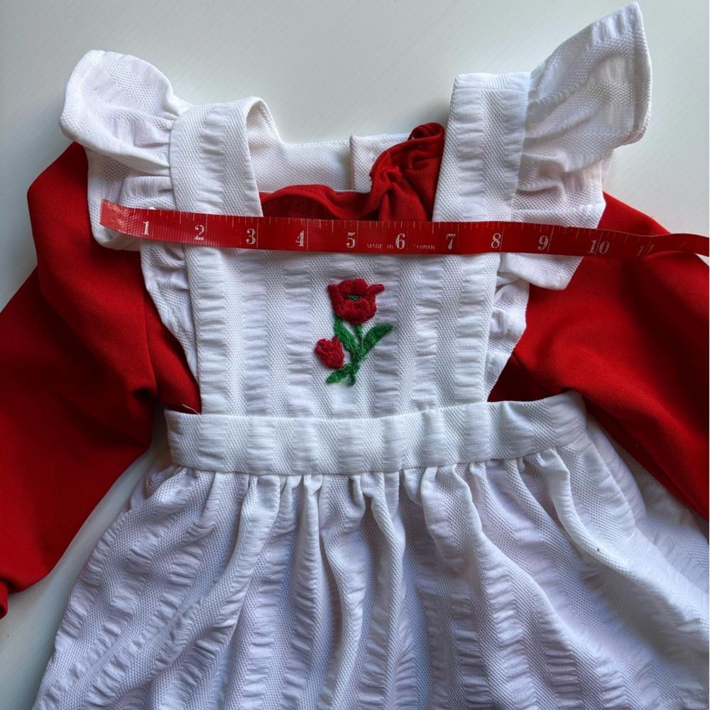 Designer Vintage Toddler Dress with Apron Size ONE SIZE - 3 Thumbnail