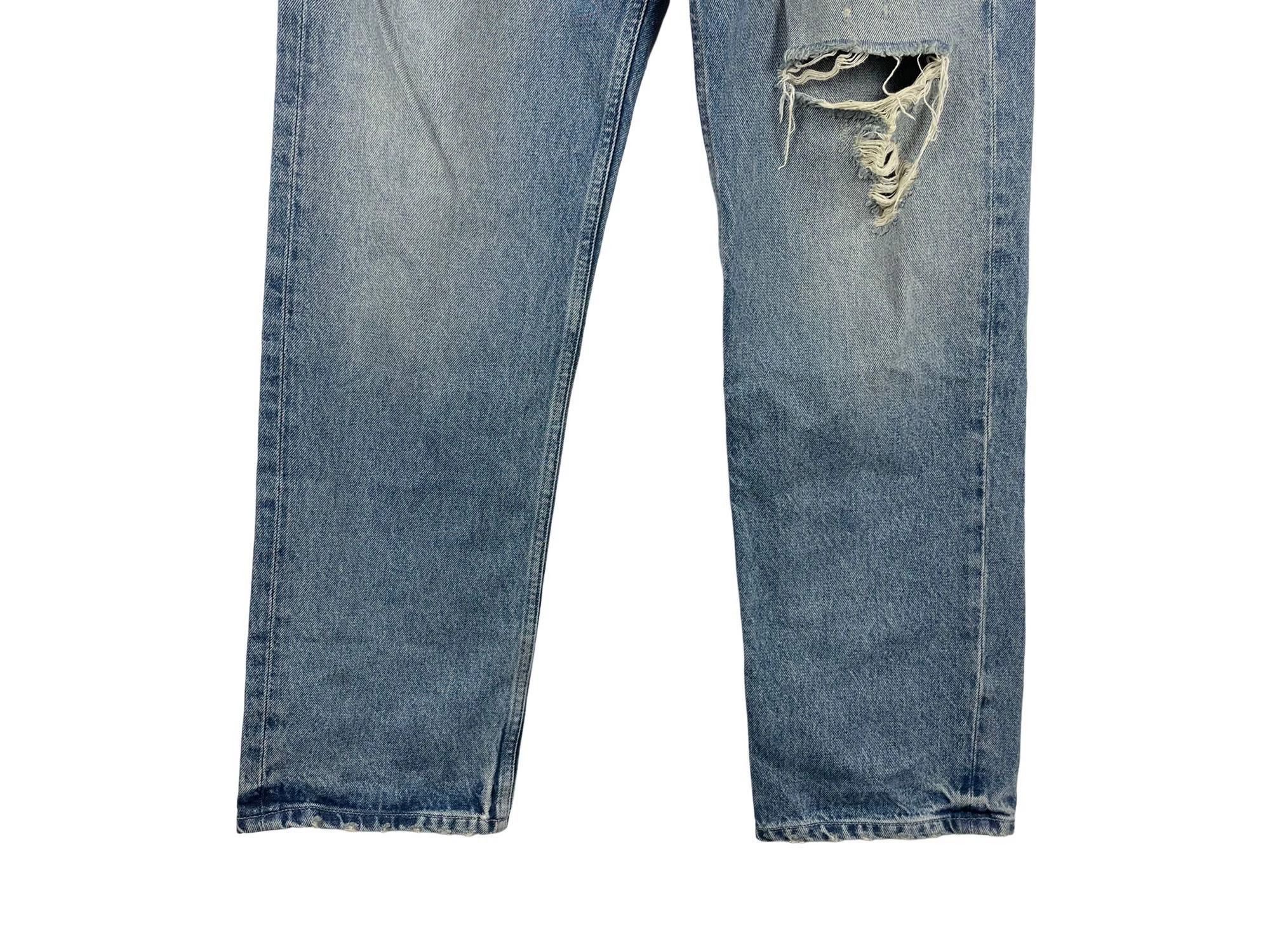 Yeezy Yeezy × Gap × Balenciaga Washed Distressed Jeans Size US 32 / EU 48 - 4 Thumbnail