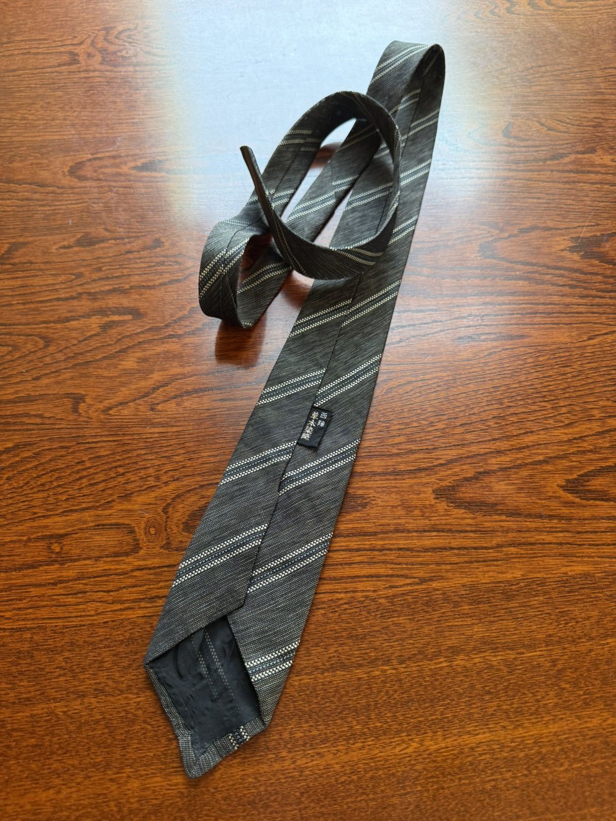 Other Nishijin Ori Botanical Stripe Tie – Handwoven Elegance Size ONE SIZE - 5 Thumbnail