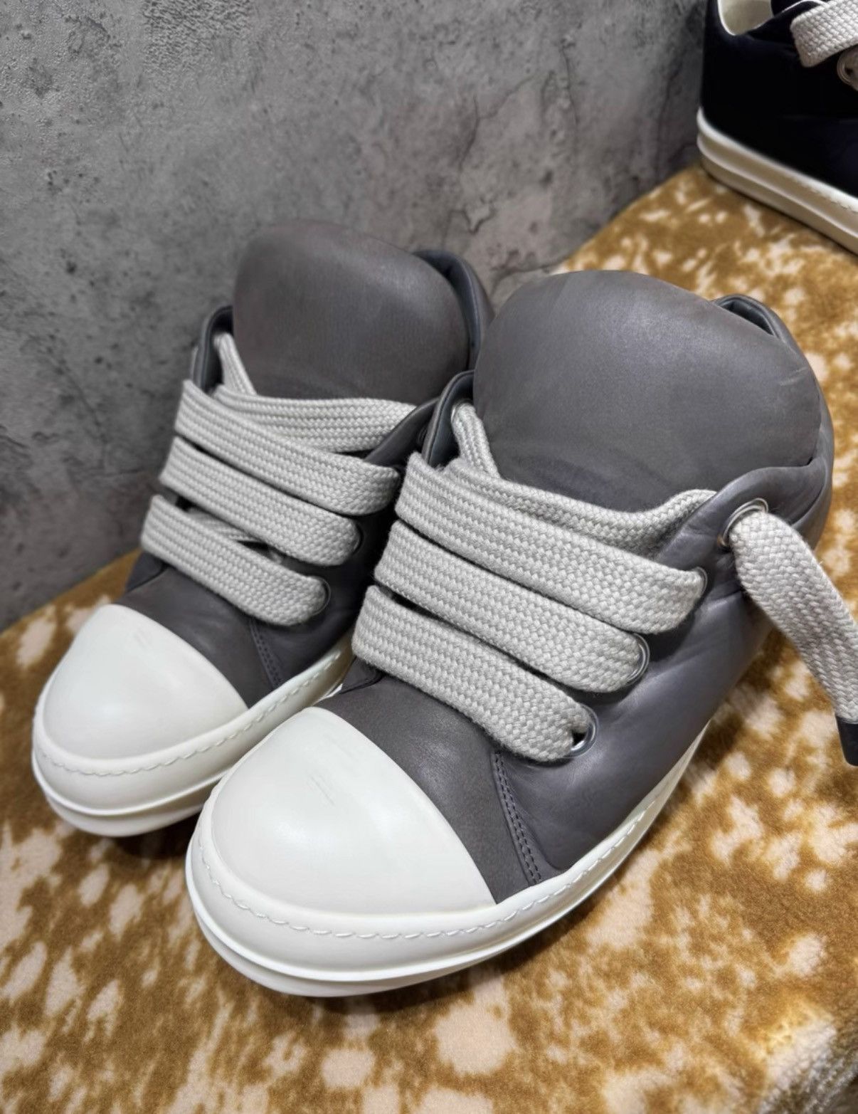 Rick Owens Rick Owens Main Line Jumbo Low, Mocha Brown K37 Size US 9.5 / EU 42-43 - 6 Thumbnail