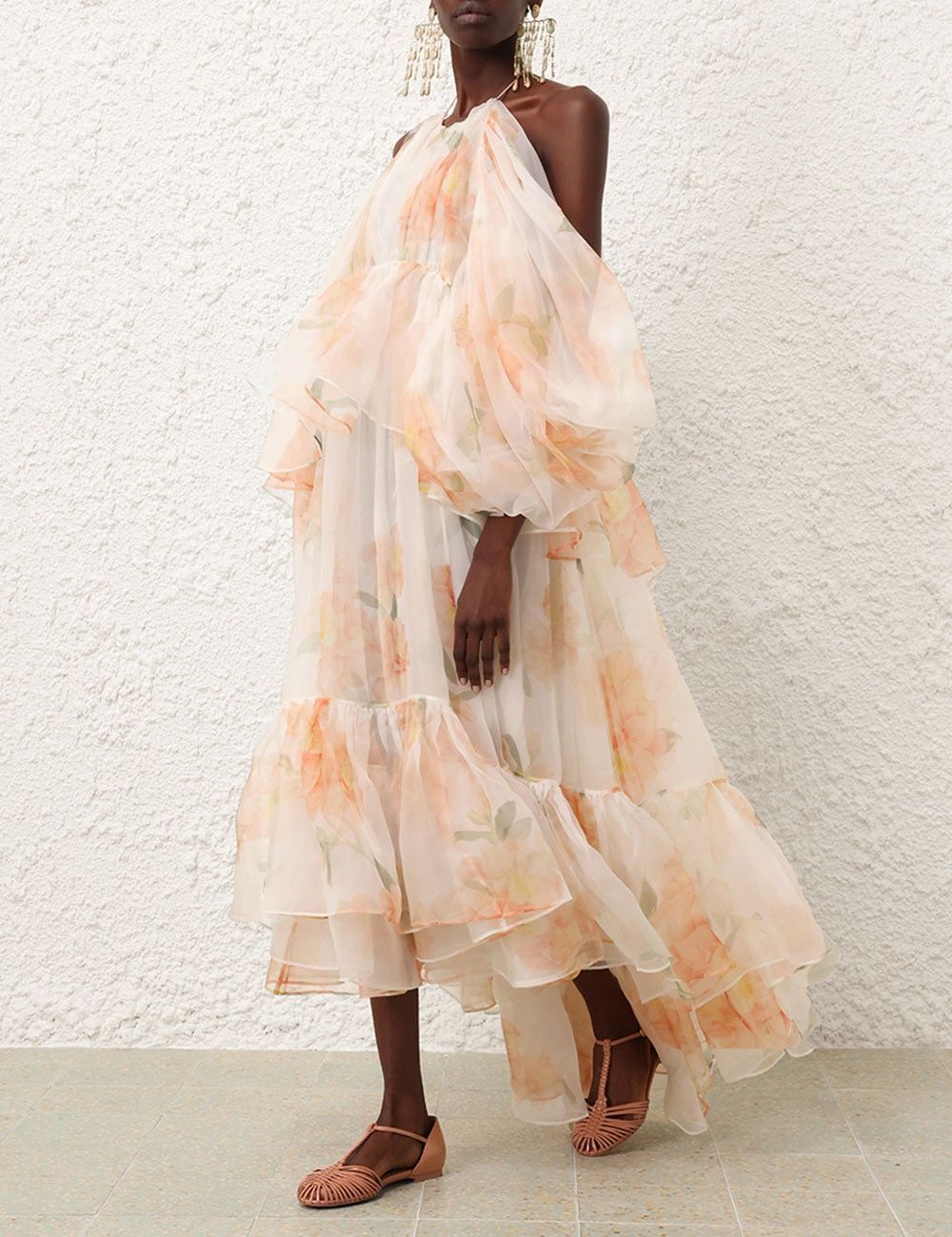 Zimmermann oc11z0525 Midi Dress in Multicolor Size S / US 4 / IT 40 - 3 Thumbnail