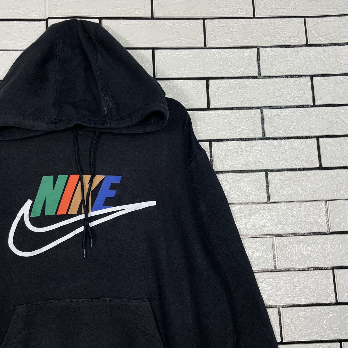 Nike Nike Big Logo Pullover Black Hoodie Size US L / EU 52-54 / 3 - 5 Thumbnail