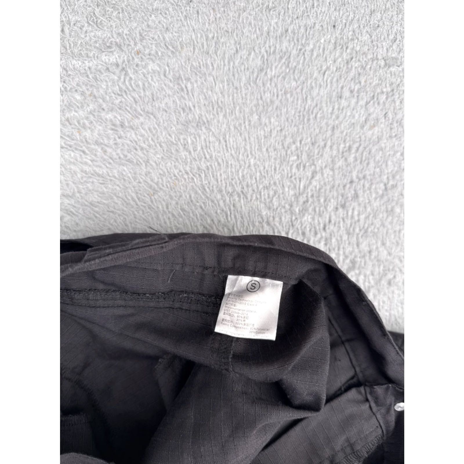 Vintage Tactical Pants Men Black 32x29 Cargo Pocket 5-Pocket Cotton Polyester Blend Stretch Comfort Regular United Uniform Pants Men Size US 32 / EU 48 - 6 Thumbnail