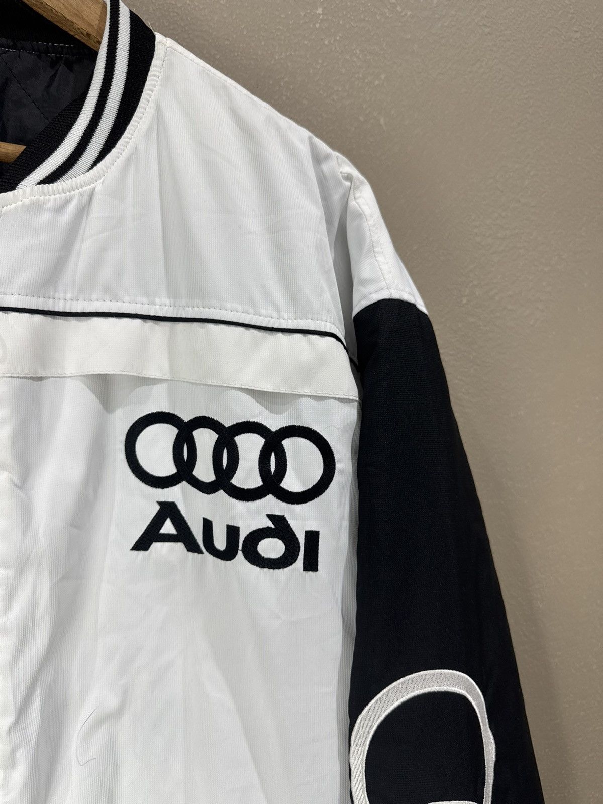 Audi White Audi Racing Moto vintage bomber Jacket Size US XXL / EU 58 / 5 - 3 Thumbnail