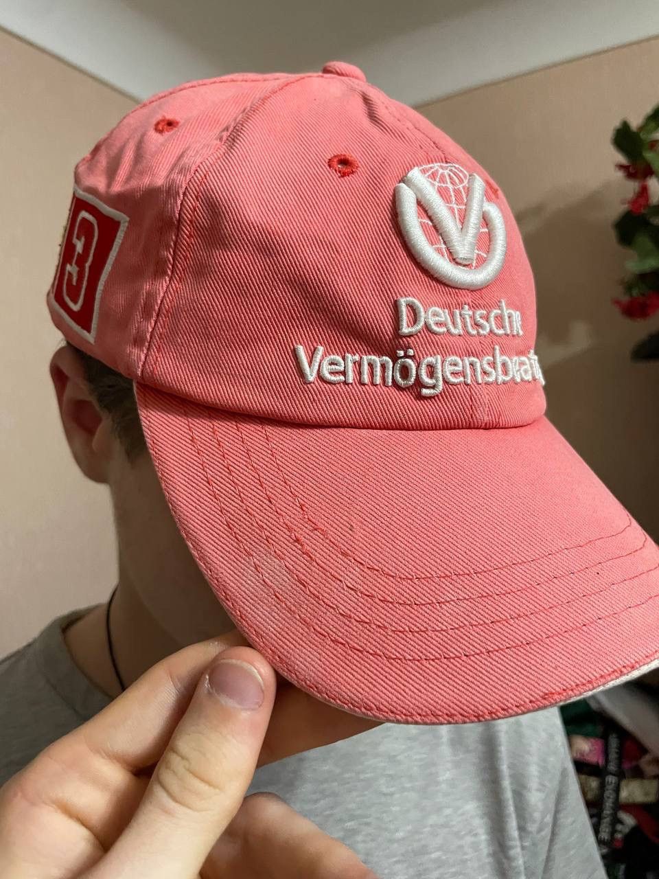 Ferrari × Vintage Vintage Ferrari Michael Schumacher 2000s Racing Cap Hat Size ONE SIZE - 3 Thumbnail