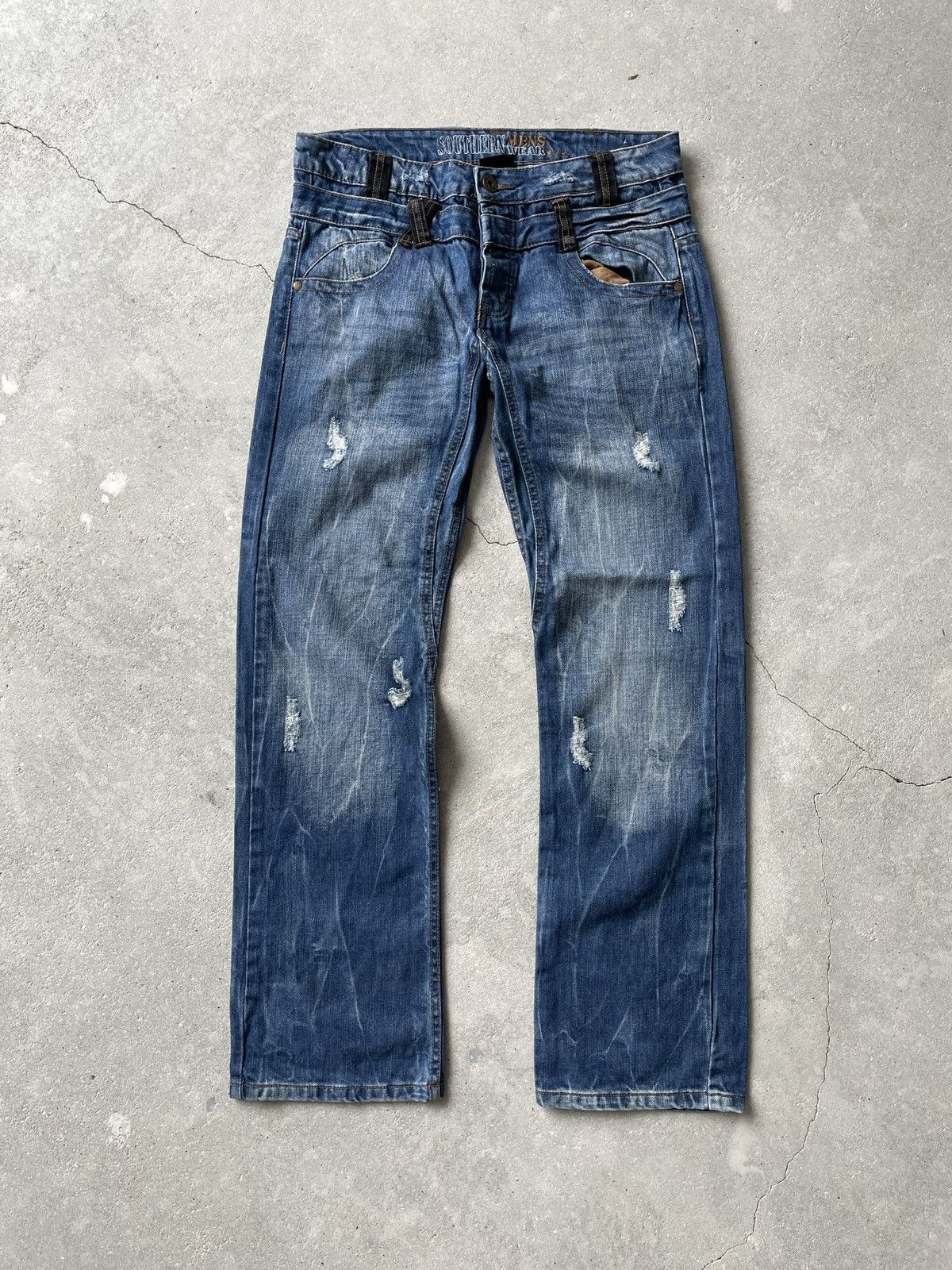 Japanese Brand × Vintage Vintage Southern jeans distressed denim baggy Size US 32 / EU 48 - 6 Thumbnail