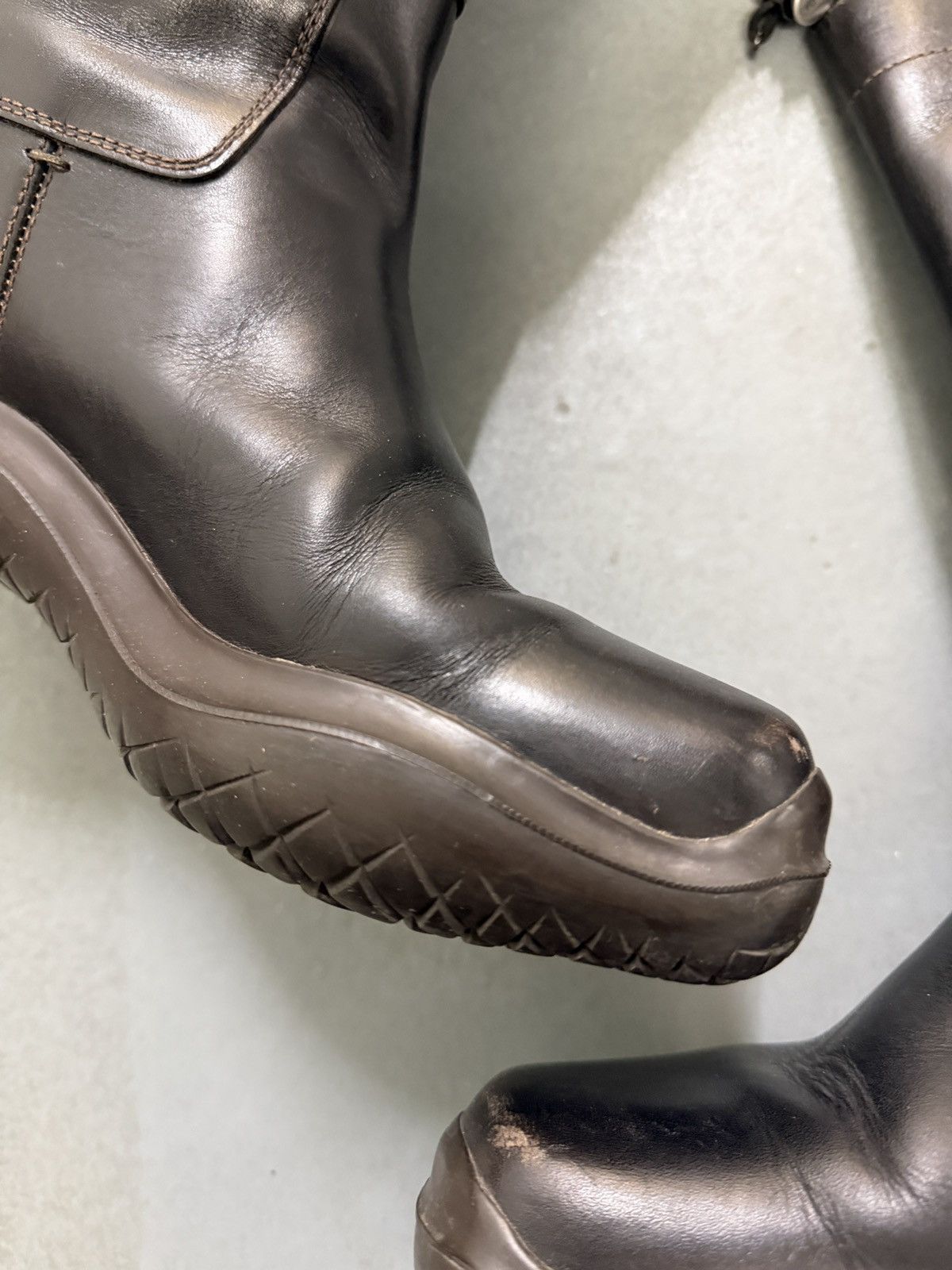 Prada Prada AW99 Runway Leather High Boots Size US 9 / EU 42 - 15 Thumbnail