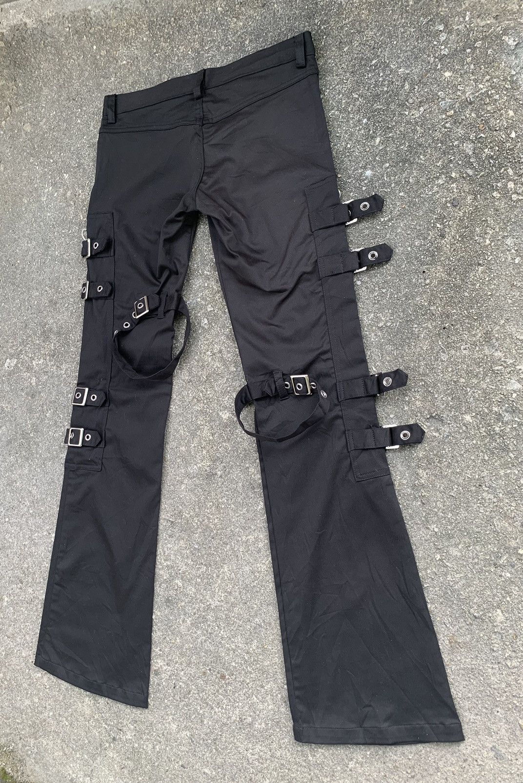If Six Was Nine Bondage Gothic Punk Unisex Unbrand Flare Pant Made In Japan Size US 28 / EU 44 - 8 Thumbnail