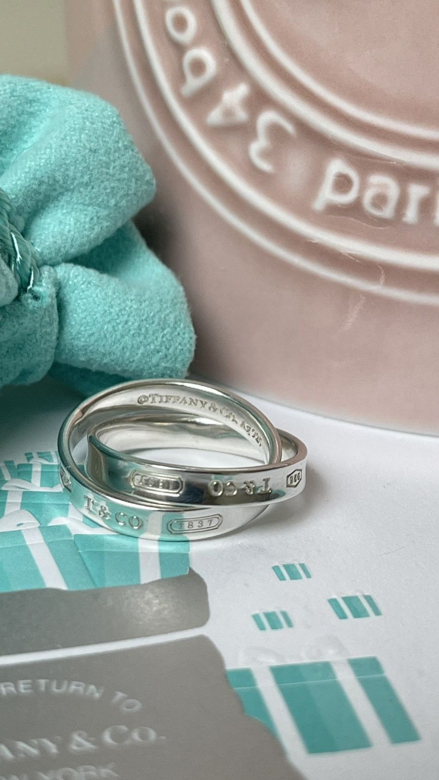 Tiffany & Co. Tiffany & Co. Tiffany 1837 Interlocking Ring Silver 5.5 NEW Size ONE SIZE - 5 Thumbnail