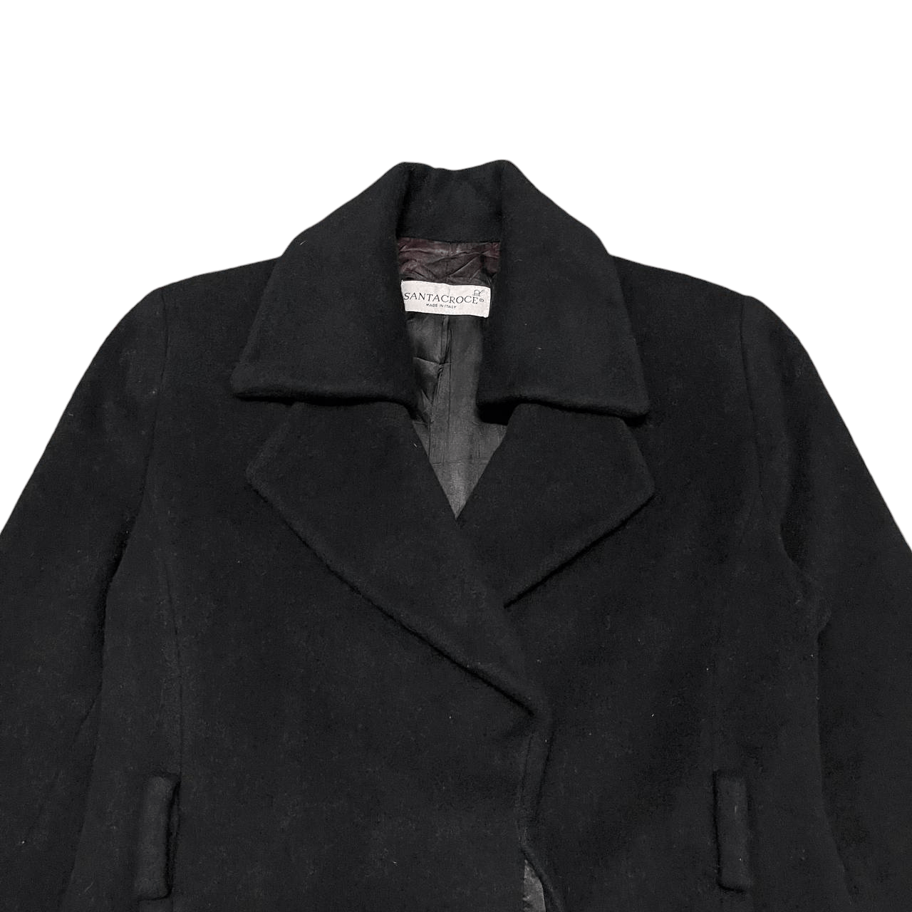 Other Vintage Santa Croce Wool Coat Double Collar Size S / US 4 / IT 40 - 2 Thumbnail
