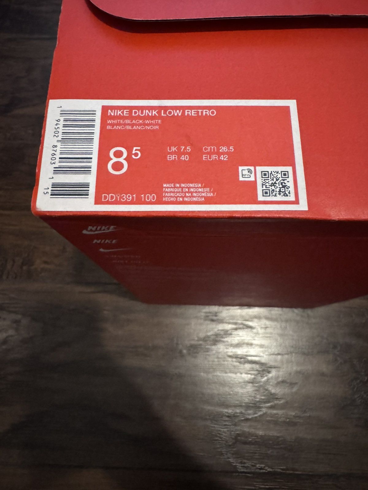 Nike Nike Dunk Low Panda Size US 8.5 / EU 41-42 - 7 Thumbnail