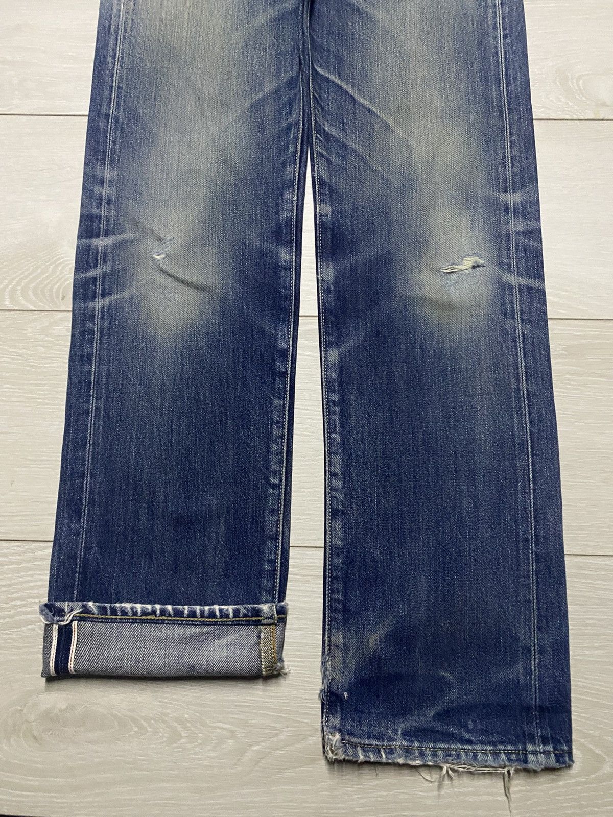 Japanese Brand Vintagw Japanese Uniqlo Selvedge Mud Wash Straight Fit Jeans Size US 28 / EU 44 - 5 Thumbnail