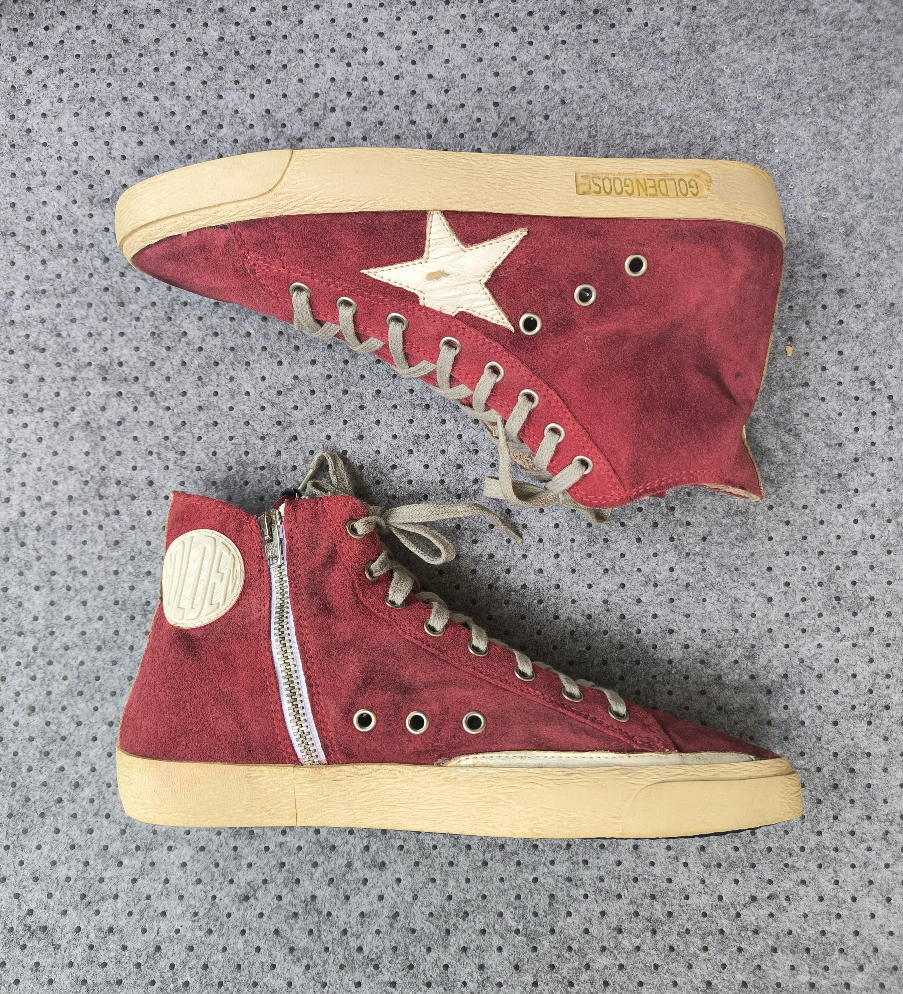 Golden Goose GOLDEN GOOSE men's Francy suede leather mid-cut sneakers Size US 8 / EU 41 - 1 Thumbnail