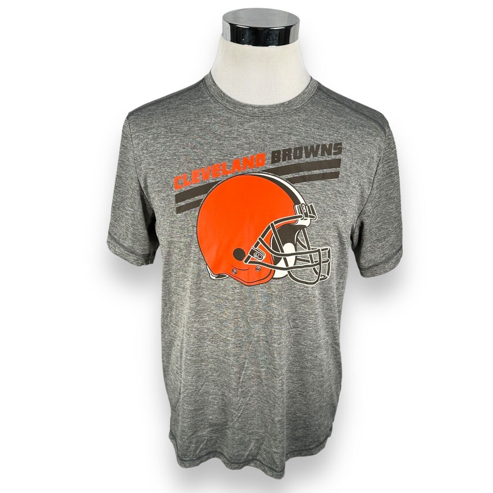 Majestic Majestic Cleveland Browns T-Shirt Mens Large Gray Polyester Size US L / EU 52-54 / 3 - 1 Thumbnail