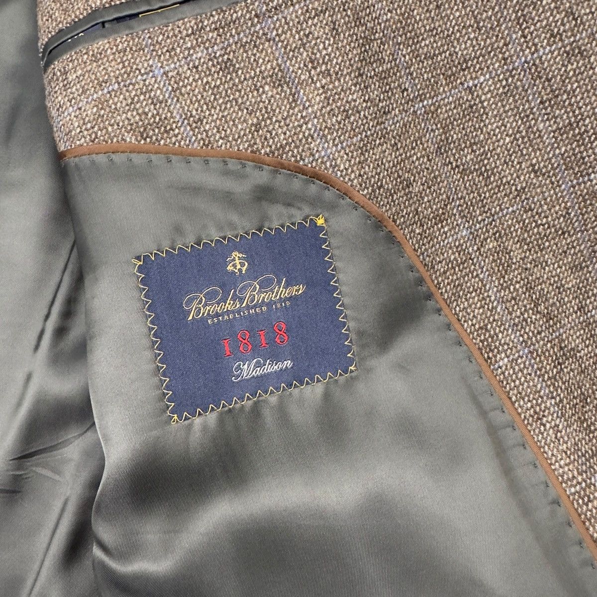 Brooks Brothers Brooks Brothers Madison Cashmere Wool Herringbone Sport Coat Size 44R - 5 Thumbnail