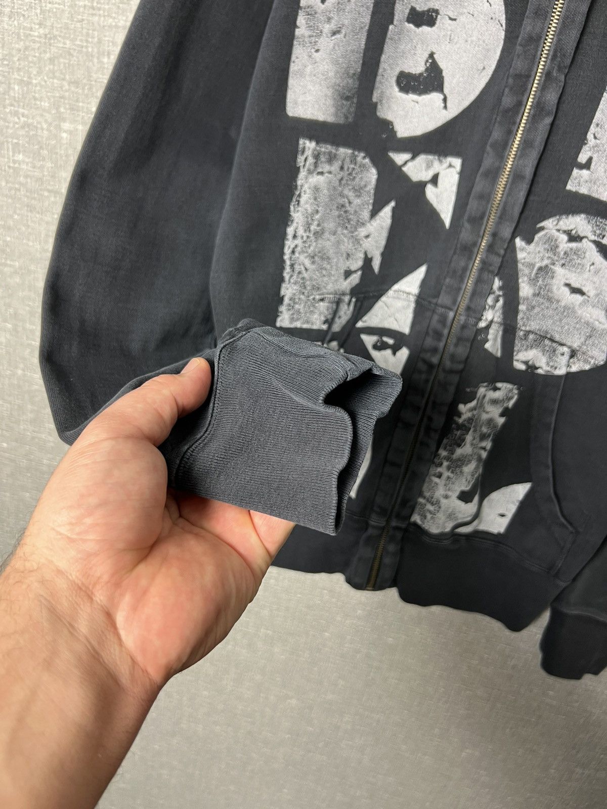 Diesel Rare Vintage Diesel Garment Died Big Logo Zip Up Hoodie Size US M / EU 48-50 / 2 - 10 Thumbnail