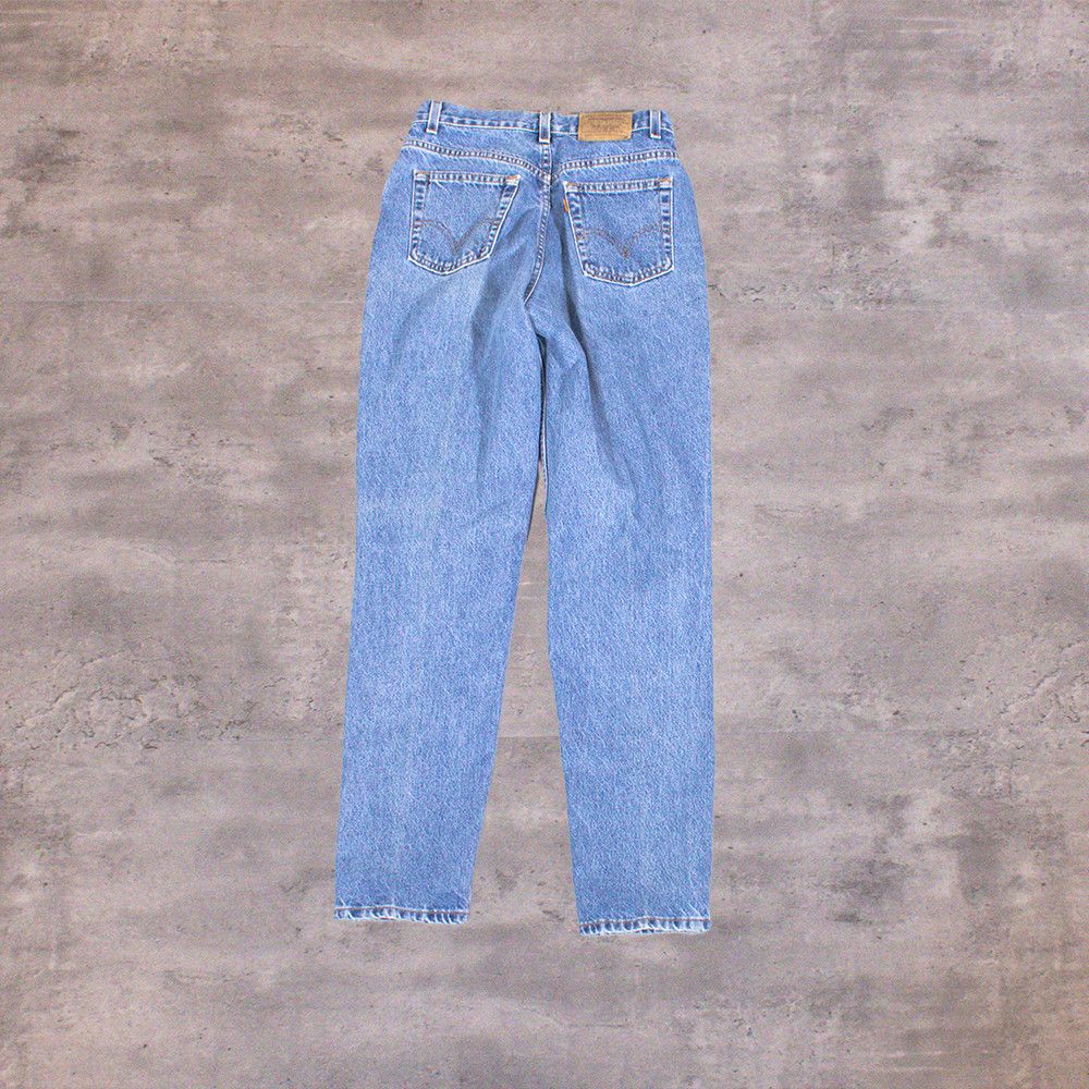 Levi's Vintage Clothing × Vintage Vintage 1990's Levis 963 Orange Tab Light Wash Denim Pant's Size US 28 / EU 44 - 1 Thumbnail