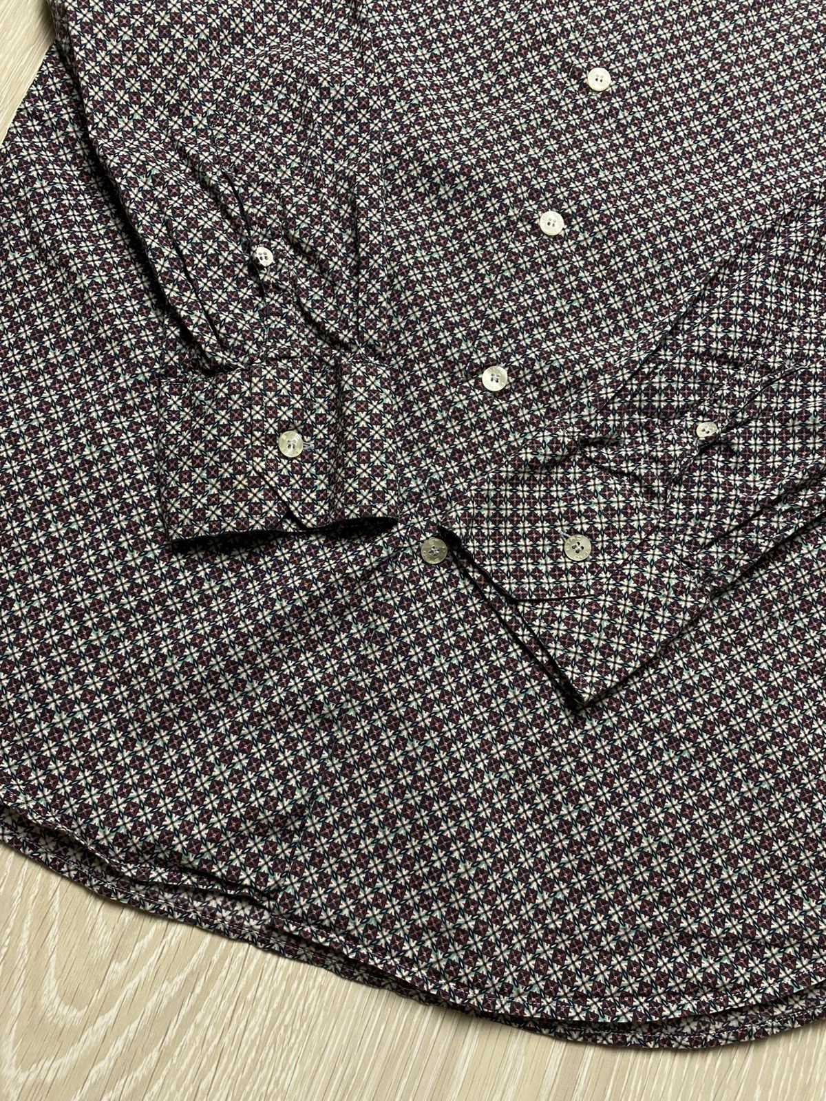 Etro Etro Milano Men’s Shirt Size 42 16.5 XL Geometric Tile Print Size US XL / EU 56 / 4 - 4 Thumbnail