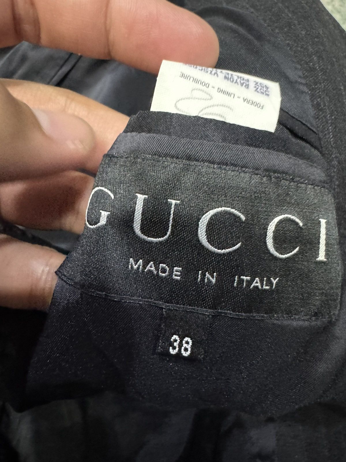 Gucci GUCCI PINSTRIPE POINT BLAZER Size XS / US 0-2 / IT 36-38 - 8 Thumbnail