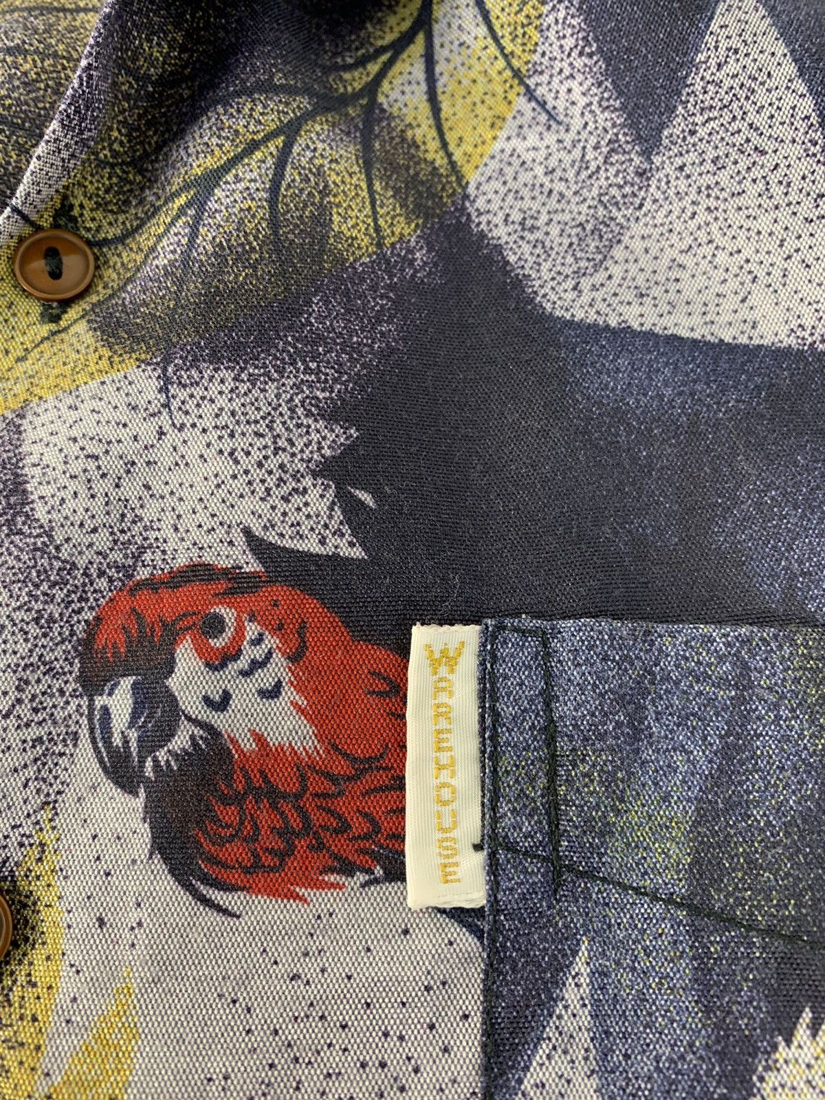 Japanese Brand 90s Warehouse Hawaii Button Up Shirt Parrot Bird Design Size US XL / EU 56 / 4 - 5 Thumbnail